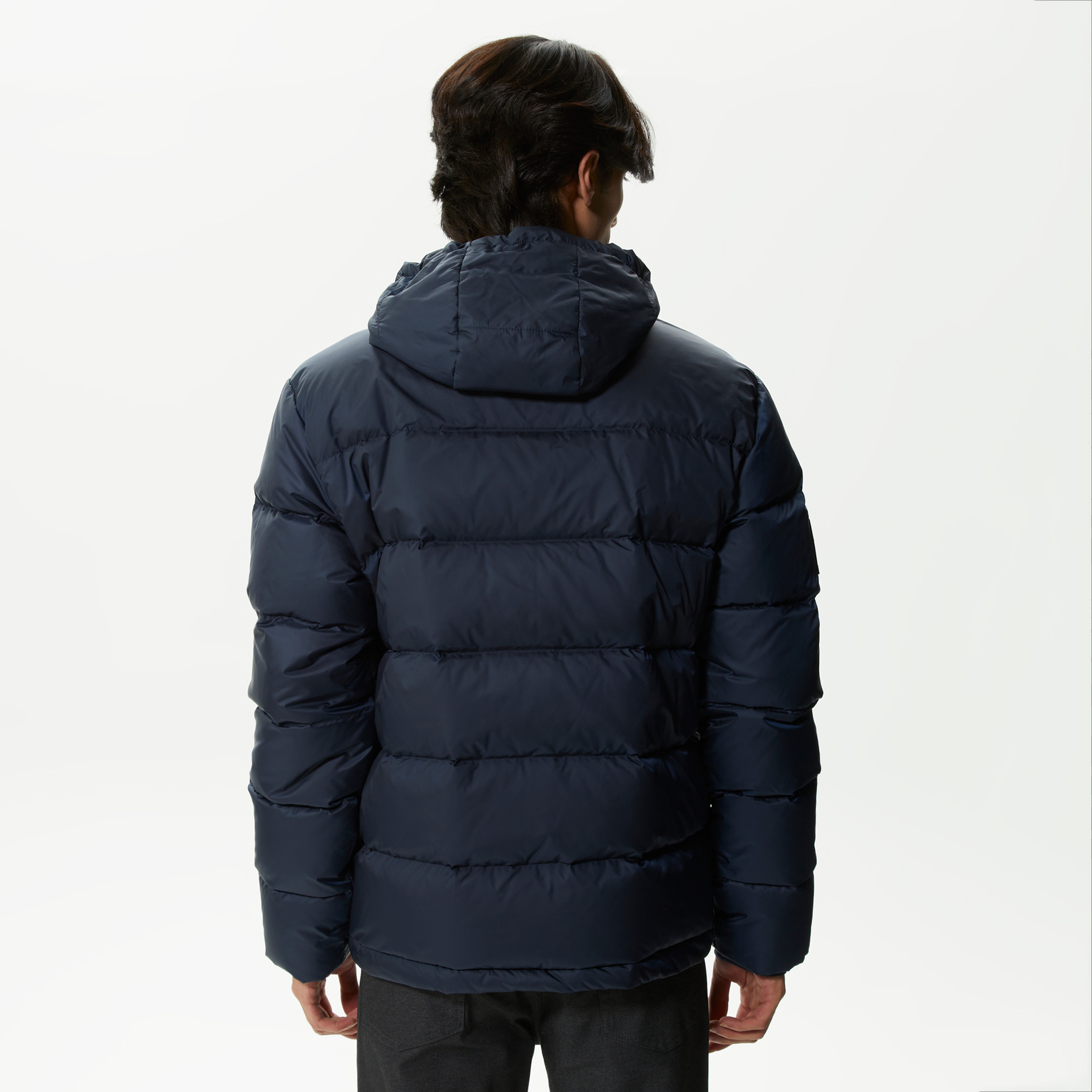 Lacoste Kapitone Erkek Lacivert Kapüşonlu Mont