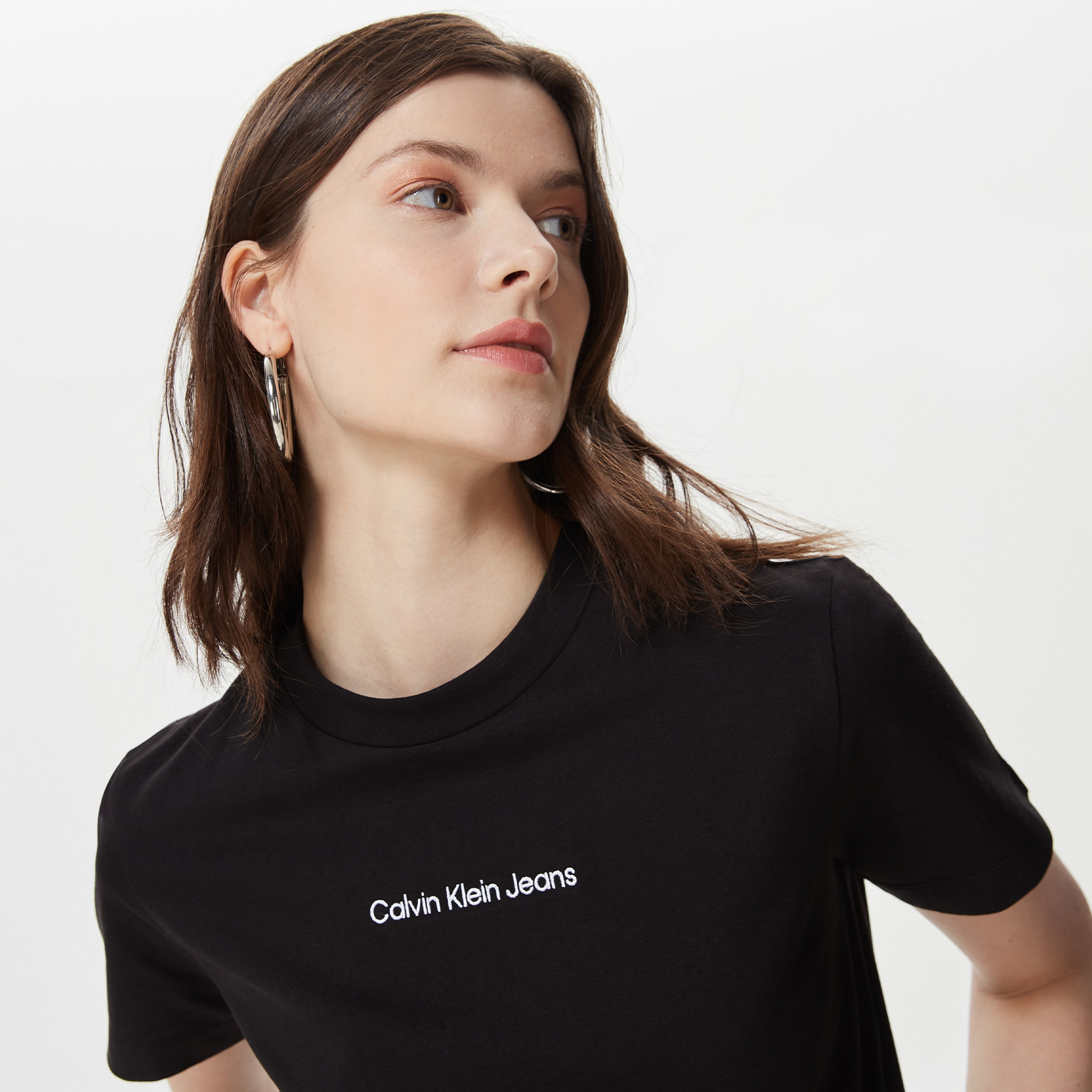 Calvin Klein Kadın Siyah Tshirt