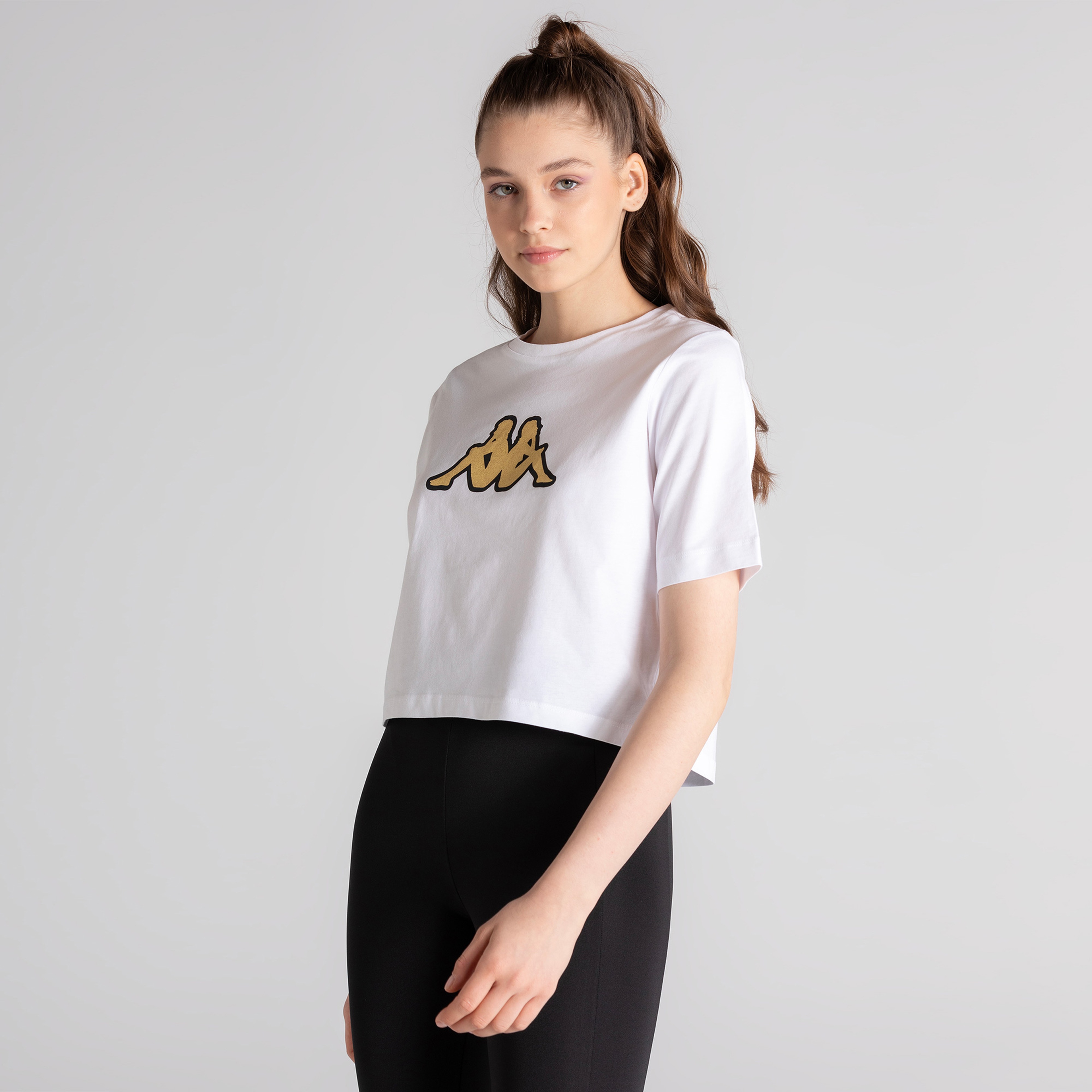 Kappa Kadın Beyaz T-Shirt