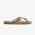 Havaianas Brasil Logo Kahverengi Unisex Pembe Terlik