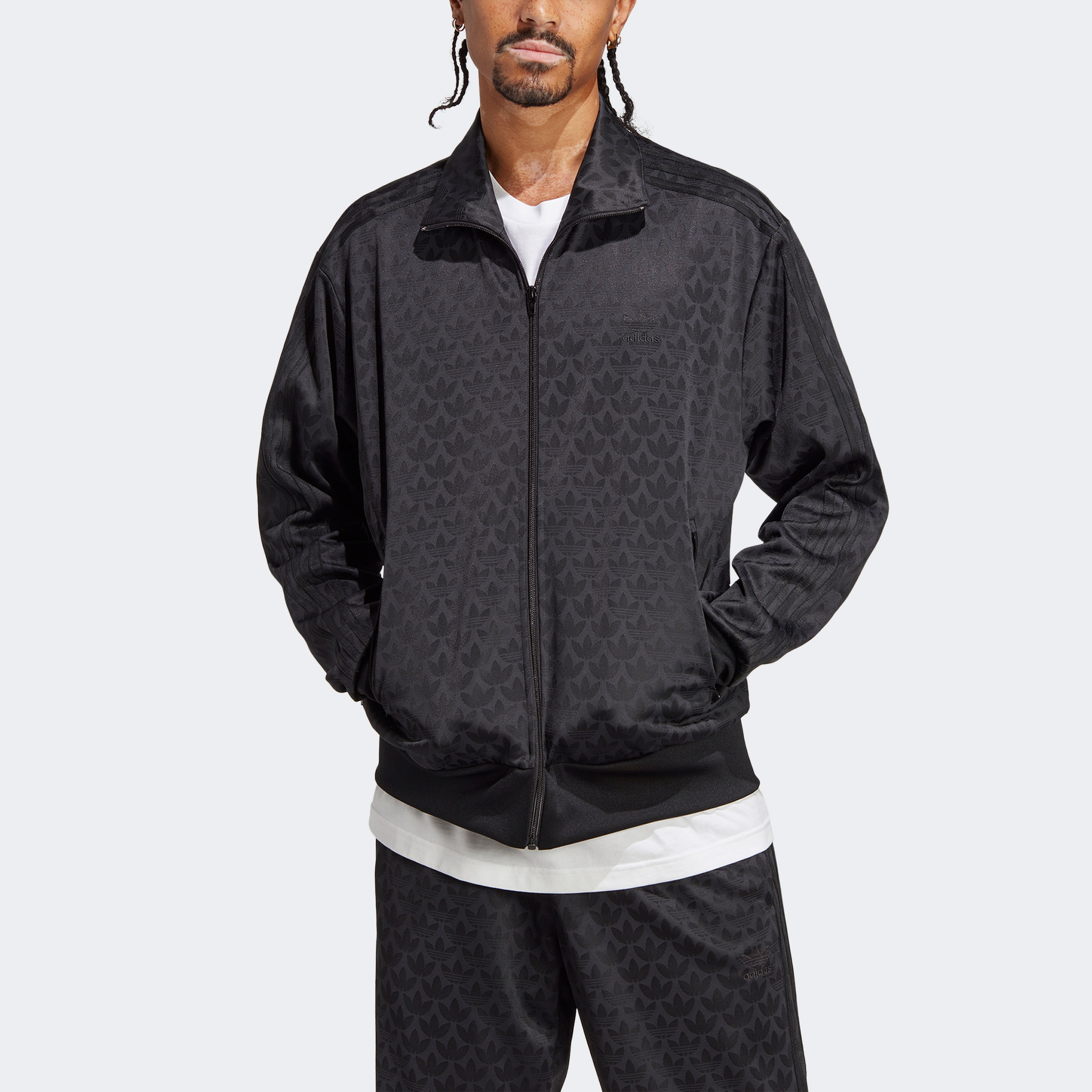 adidas Graphics Monogram Erkek Siyah Eşofman Üstü