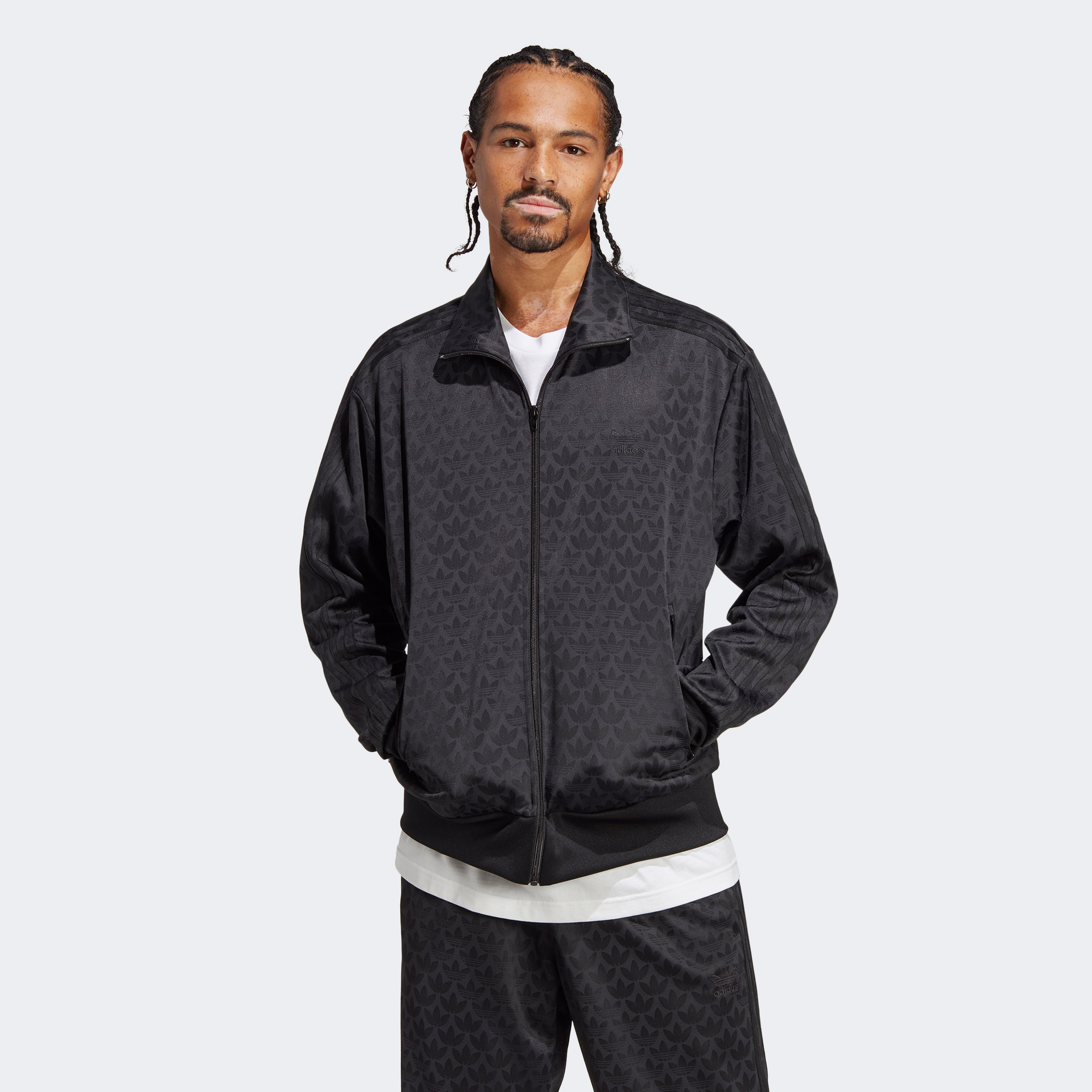 adidas Graphics Monogram Erkek Siyah Eşofman Üstü