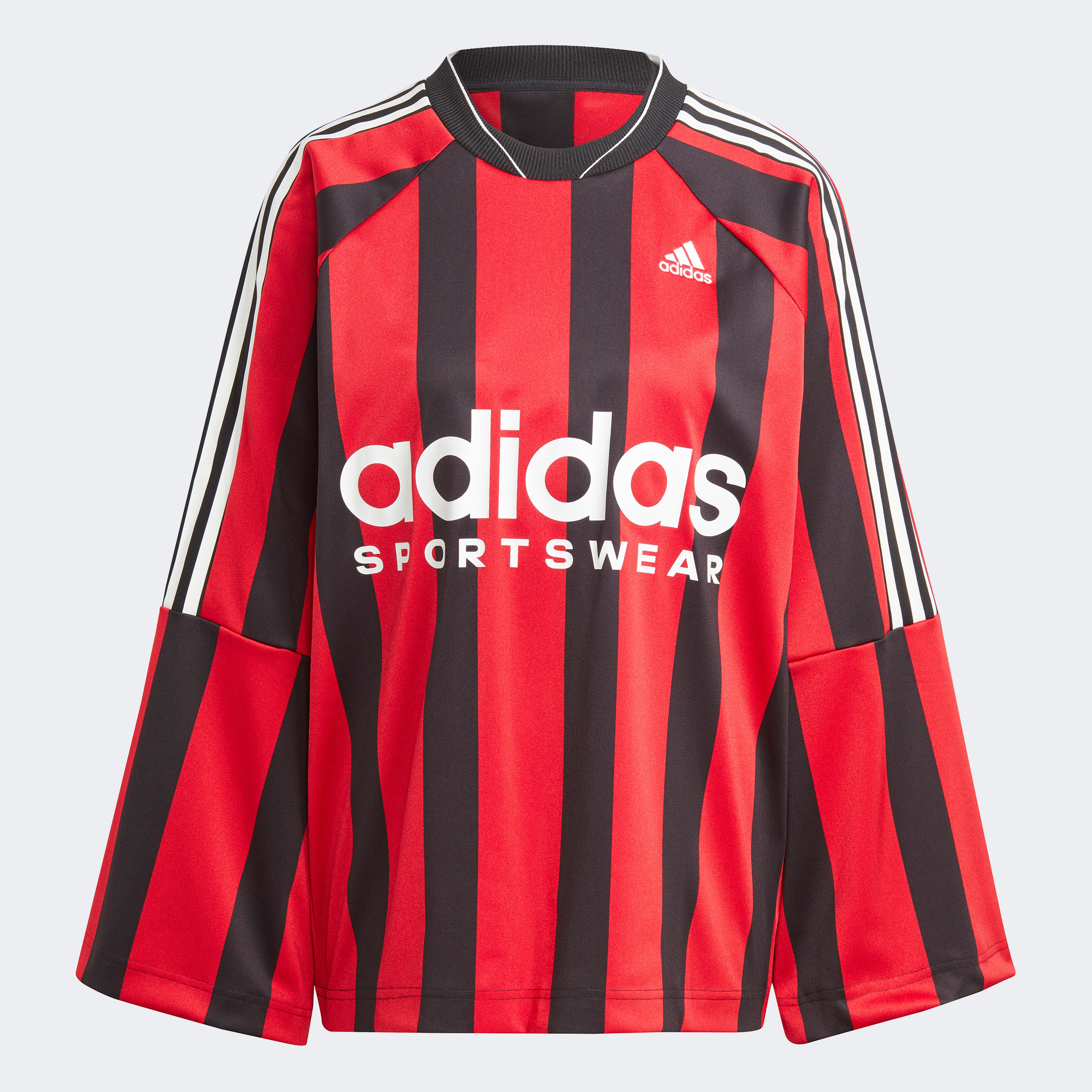 adidas Jacquard Long-Sleeve Top Kadın Kırmızı Forma