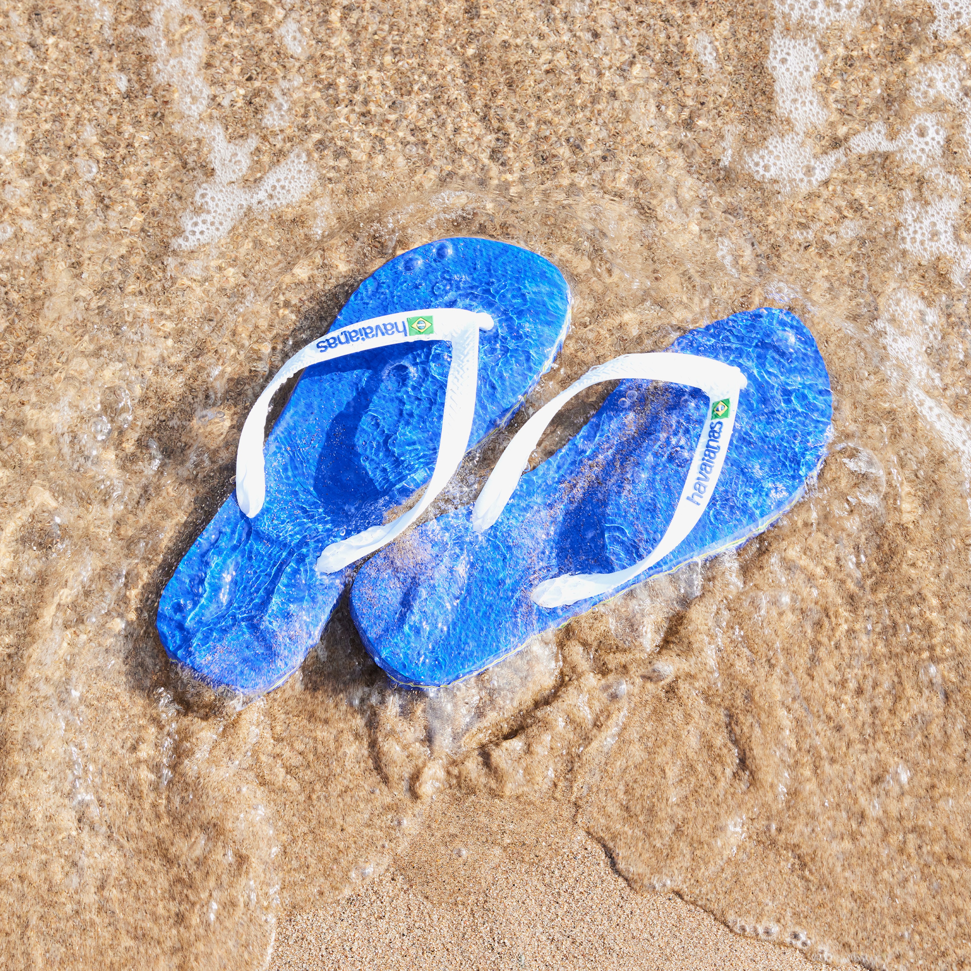 Havaianas Brasil Logo Turquois Unisex Mavi Terlik