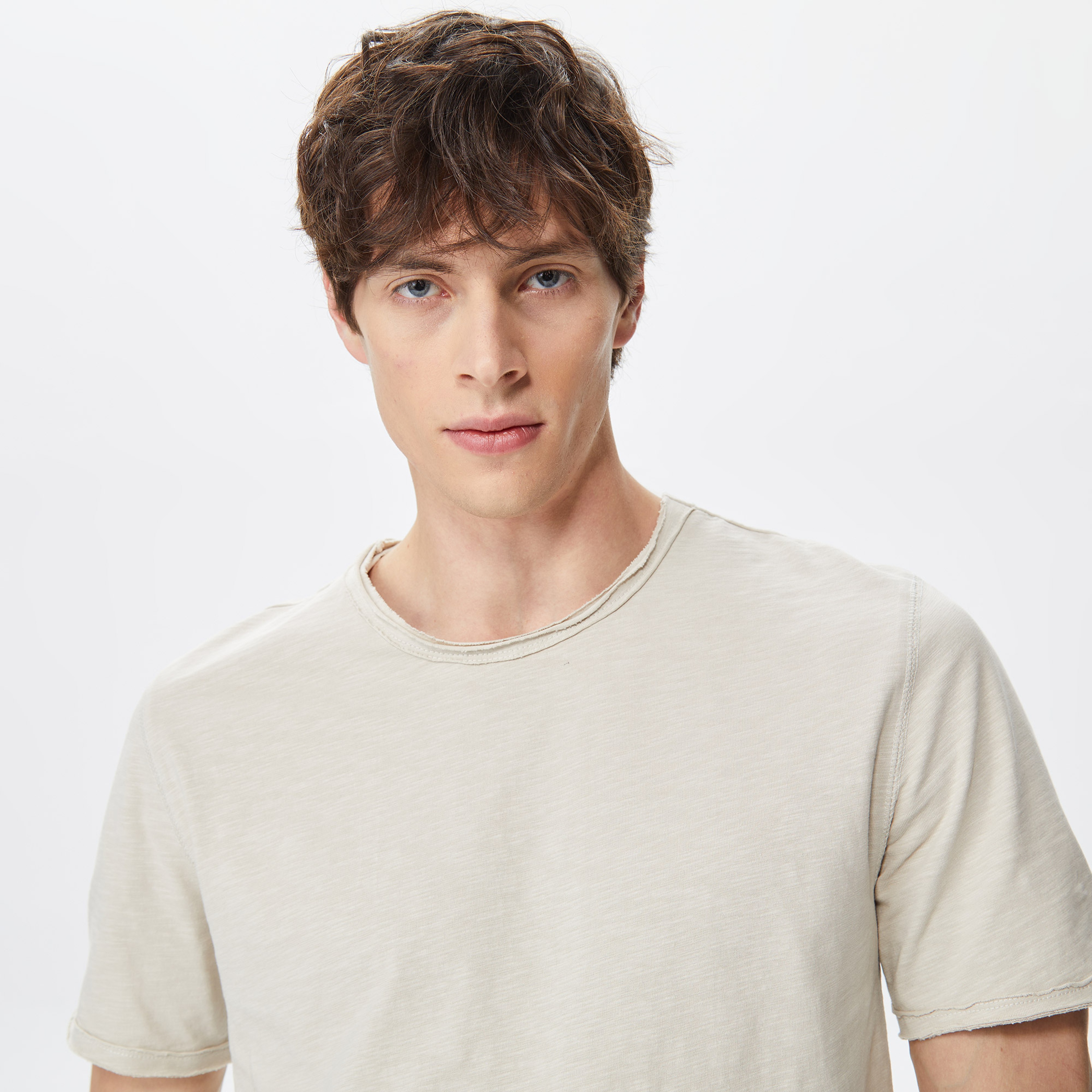Only Onsbenne Longy Noos Erkek Bej T-Shirt