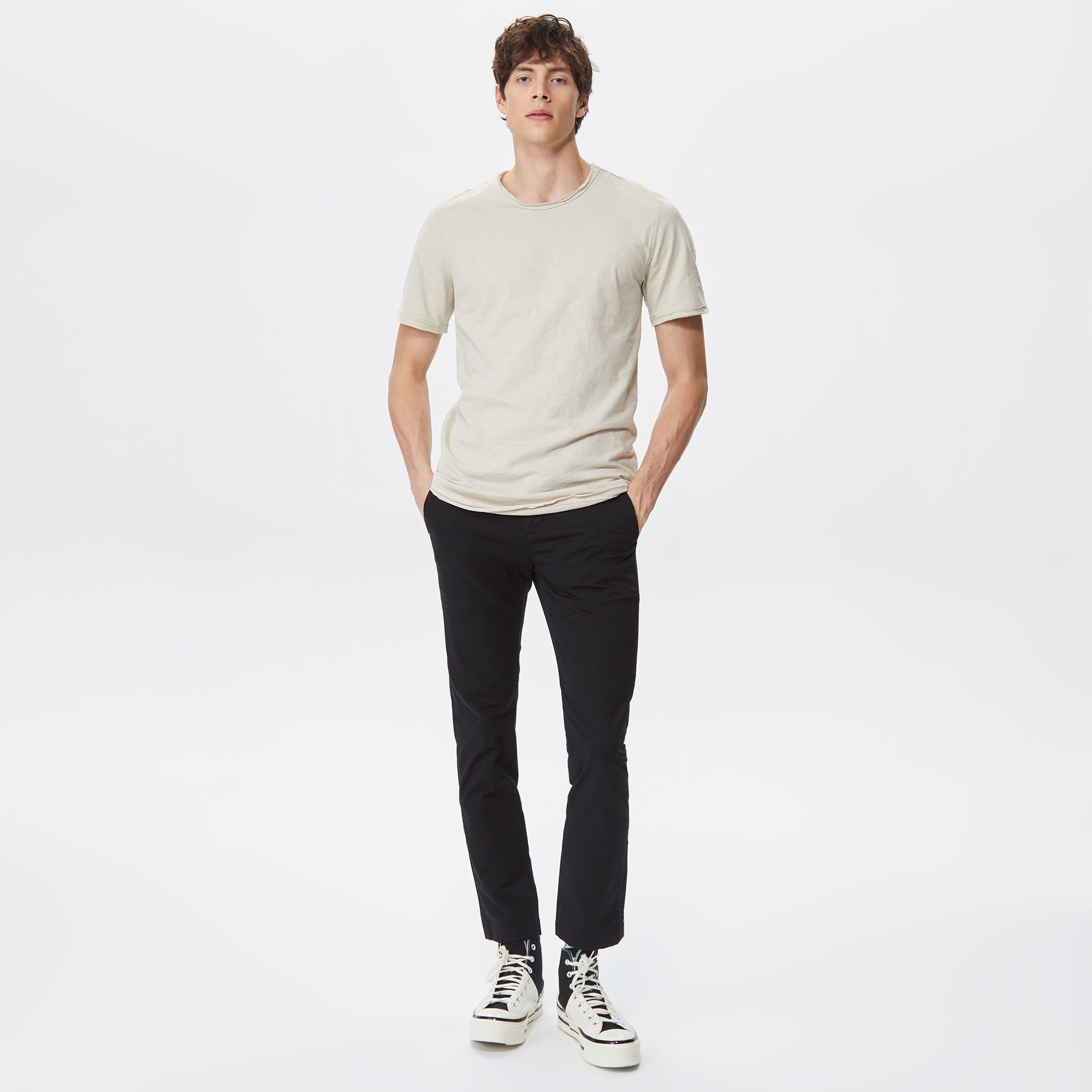 Only Onsbenne Longy Noos Erkek Bej T-Shirt