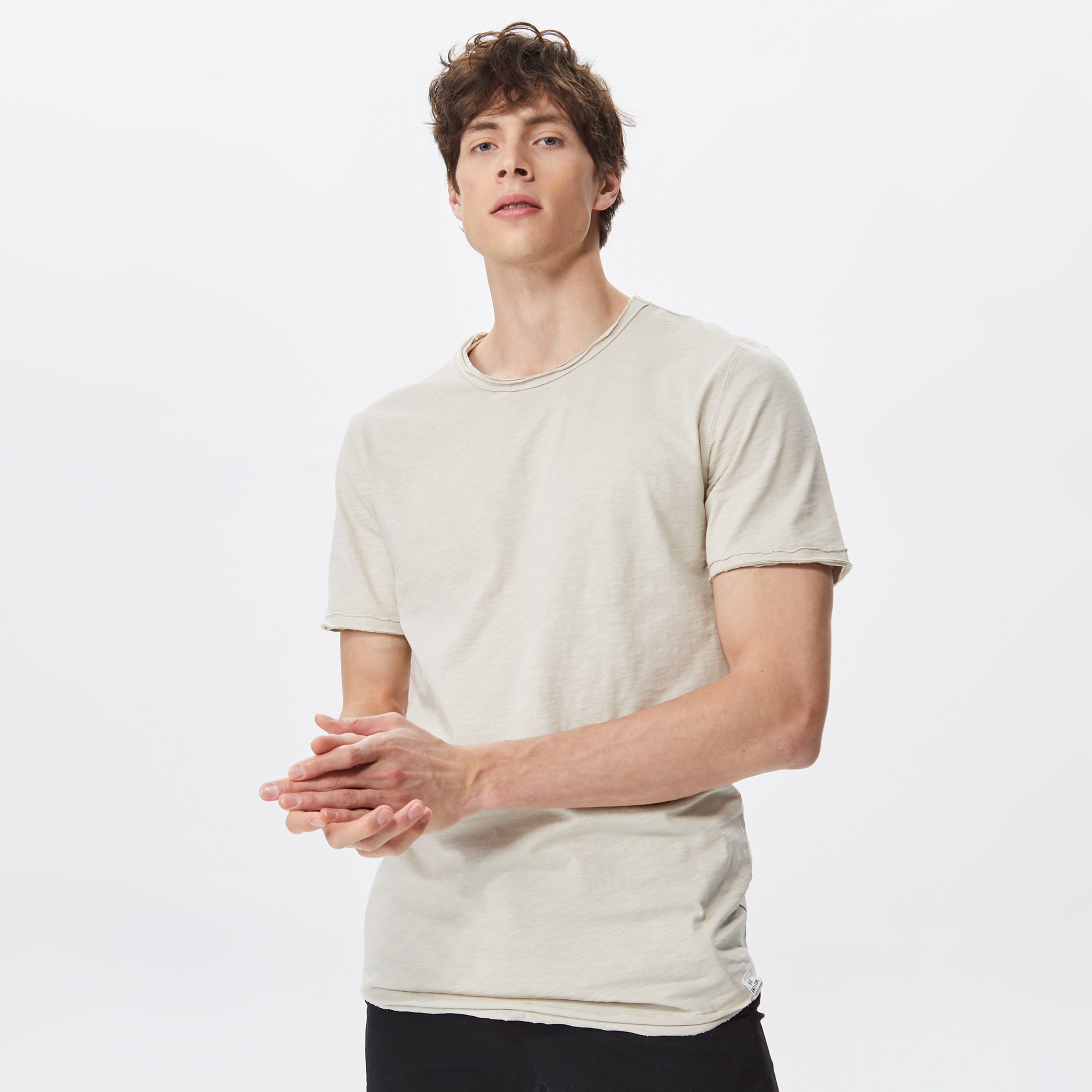 Only Onsbenne Longy Noos Erkek Bej T-Shirt