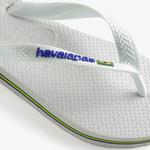 Havaianas Brasil Logo Unisex Beyaz Terlik