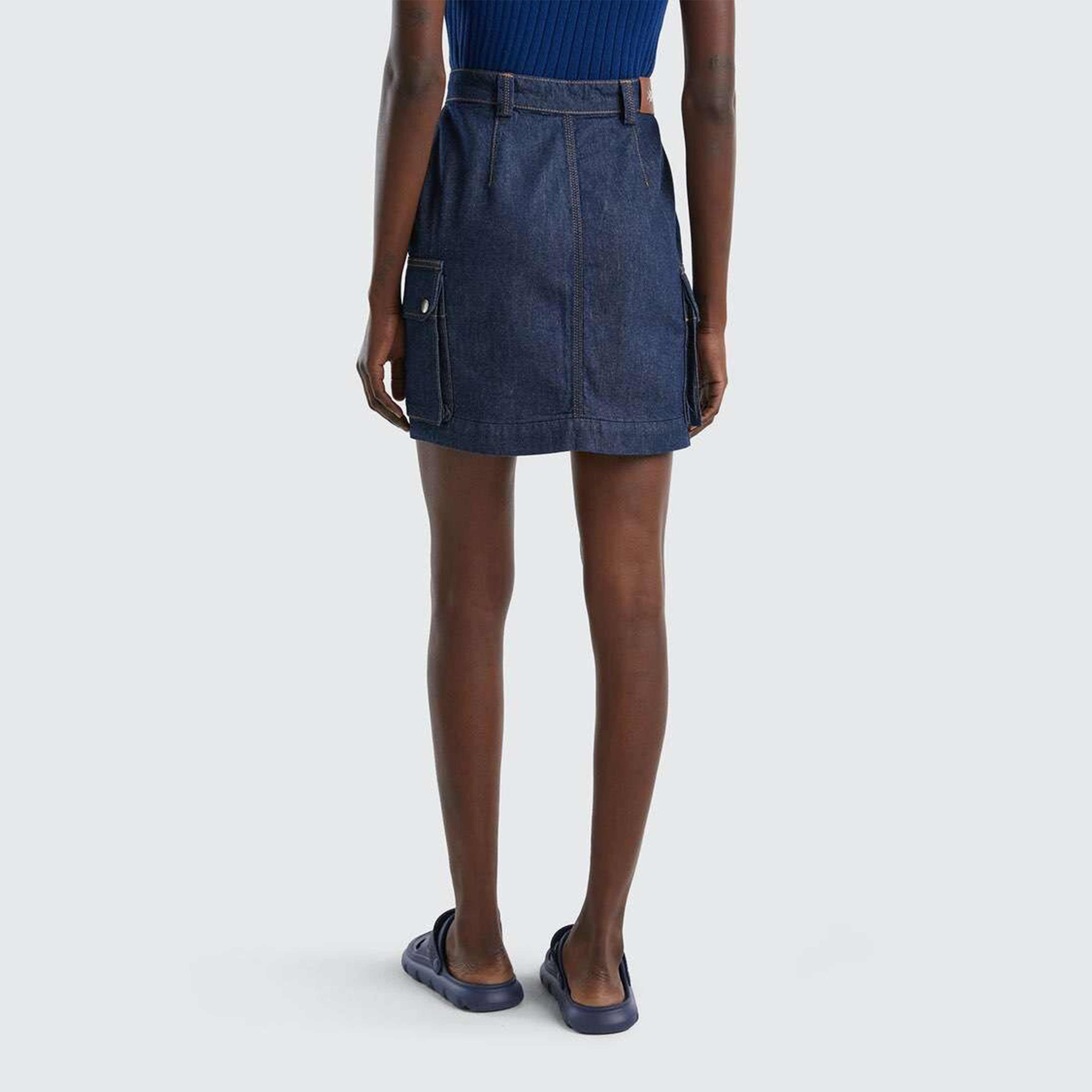 Benetton Kadın Lacivert Etek
