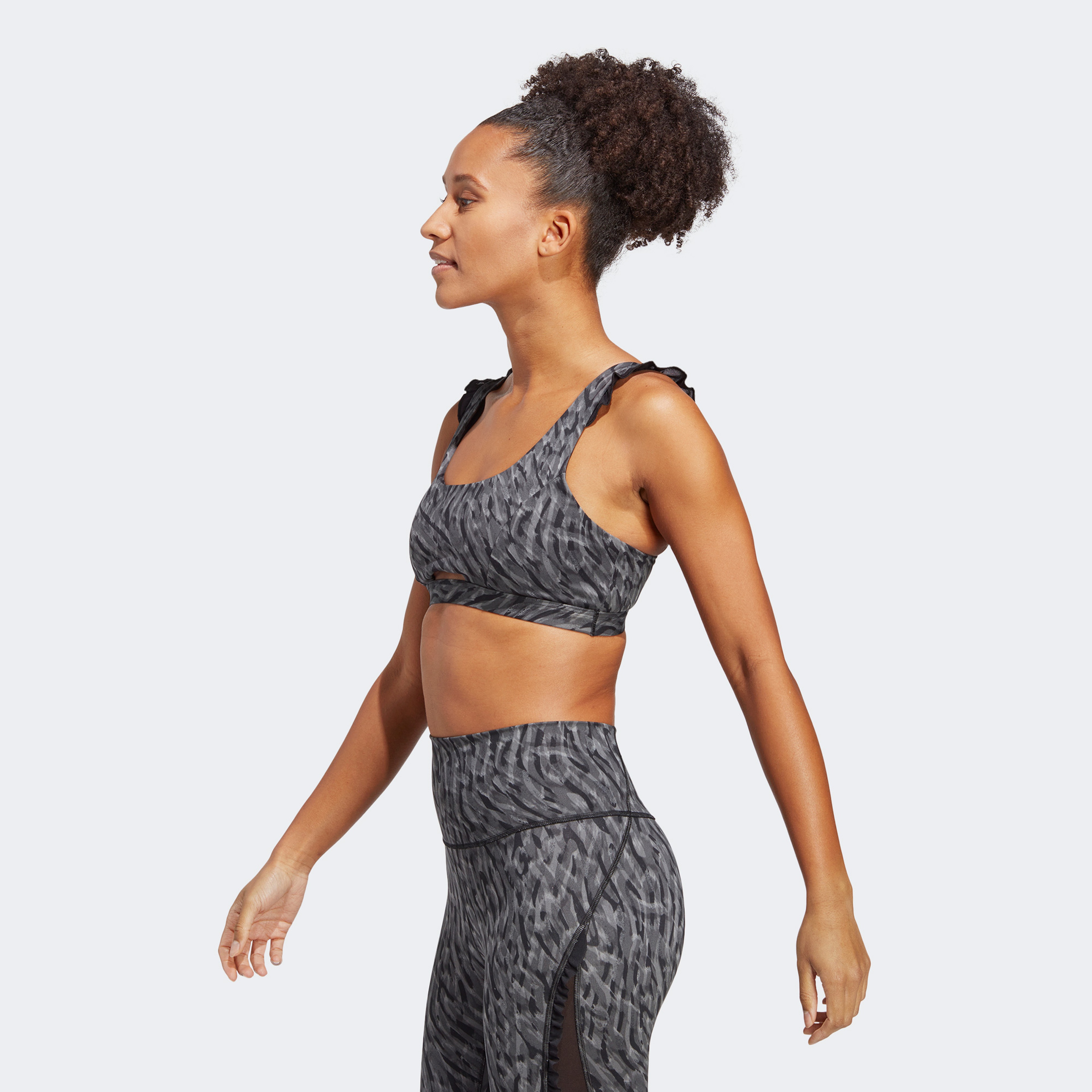 adidas CoreFlow Studio Kadın Gri Bra