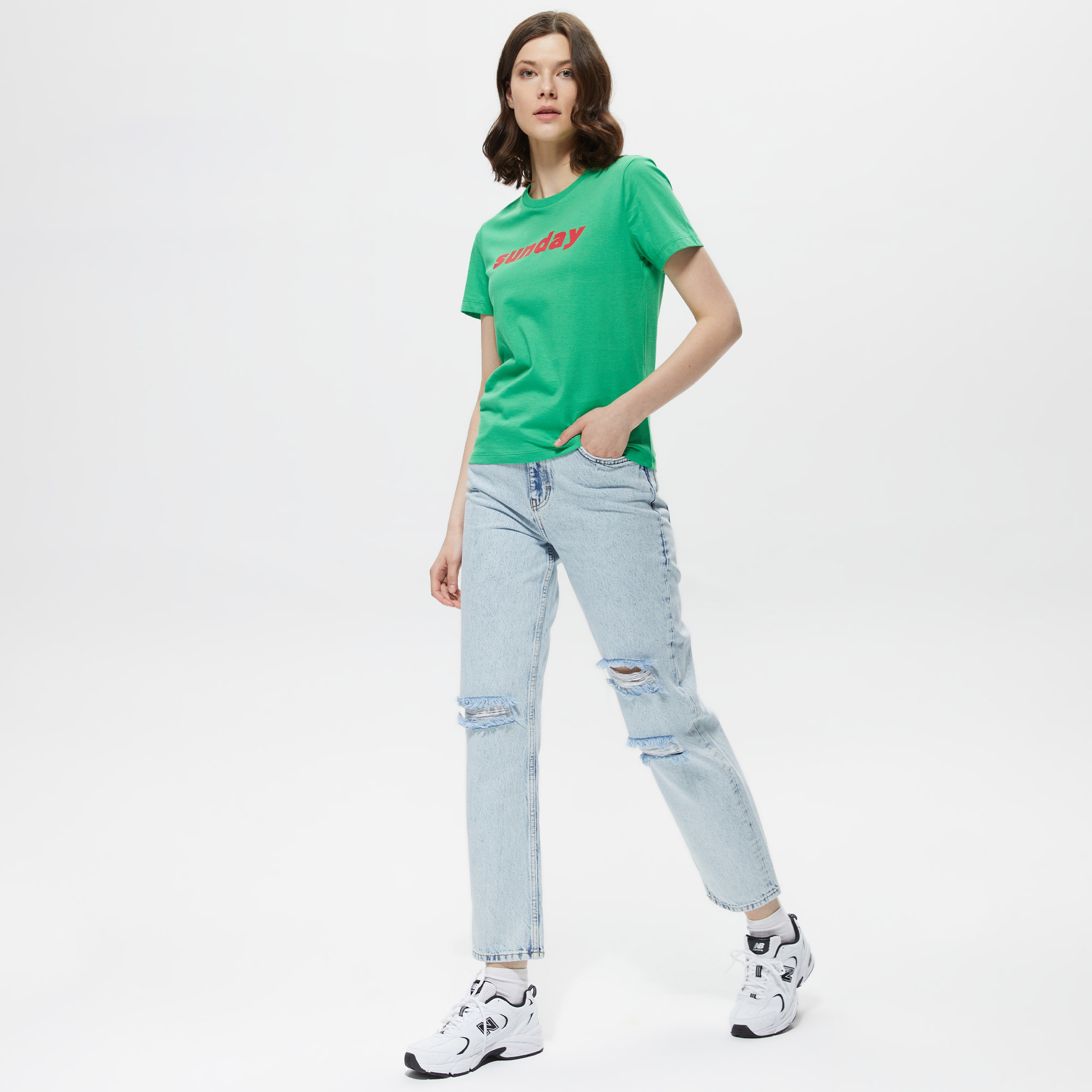 Only Onlrobyn Ex Str Longer Kadın Mavi Jean