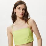 Only Onllaura Strap Tie Top Kadın Yeşil Bluz