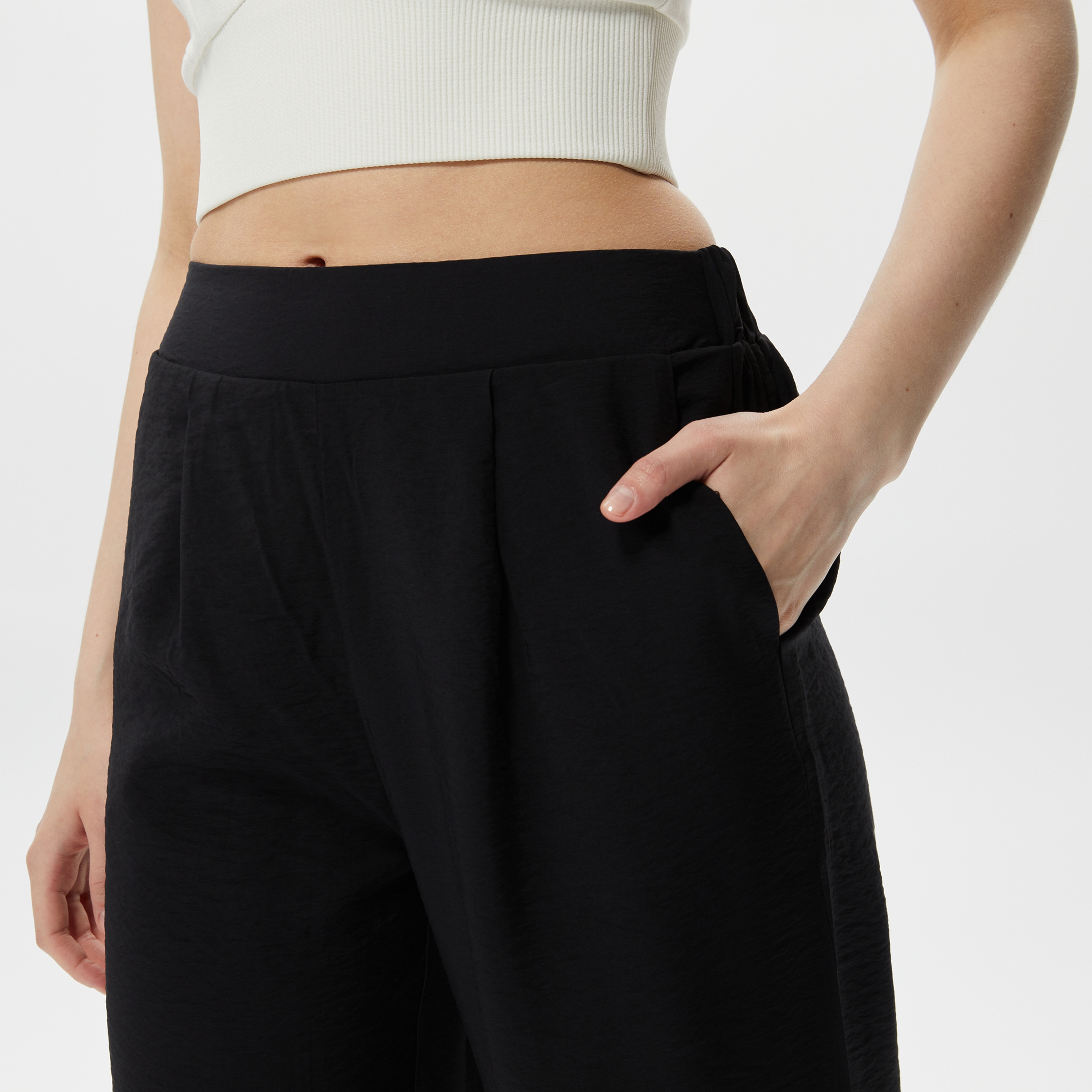 Only Onlsandy Life Palazzo Kadın Siyah Pantolon