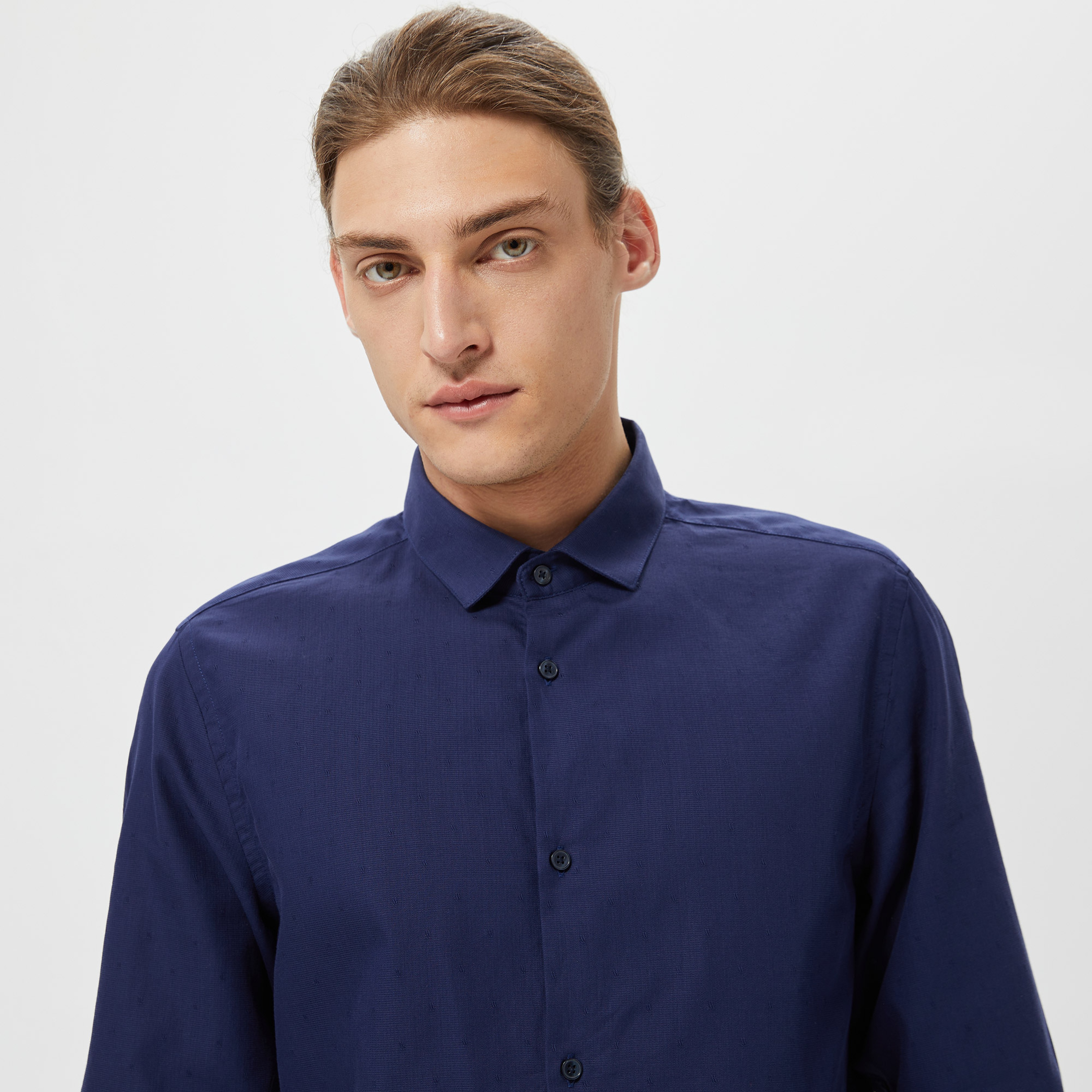 Benetton Erkek Lacivert Gömlek