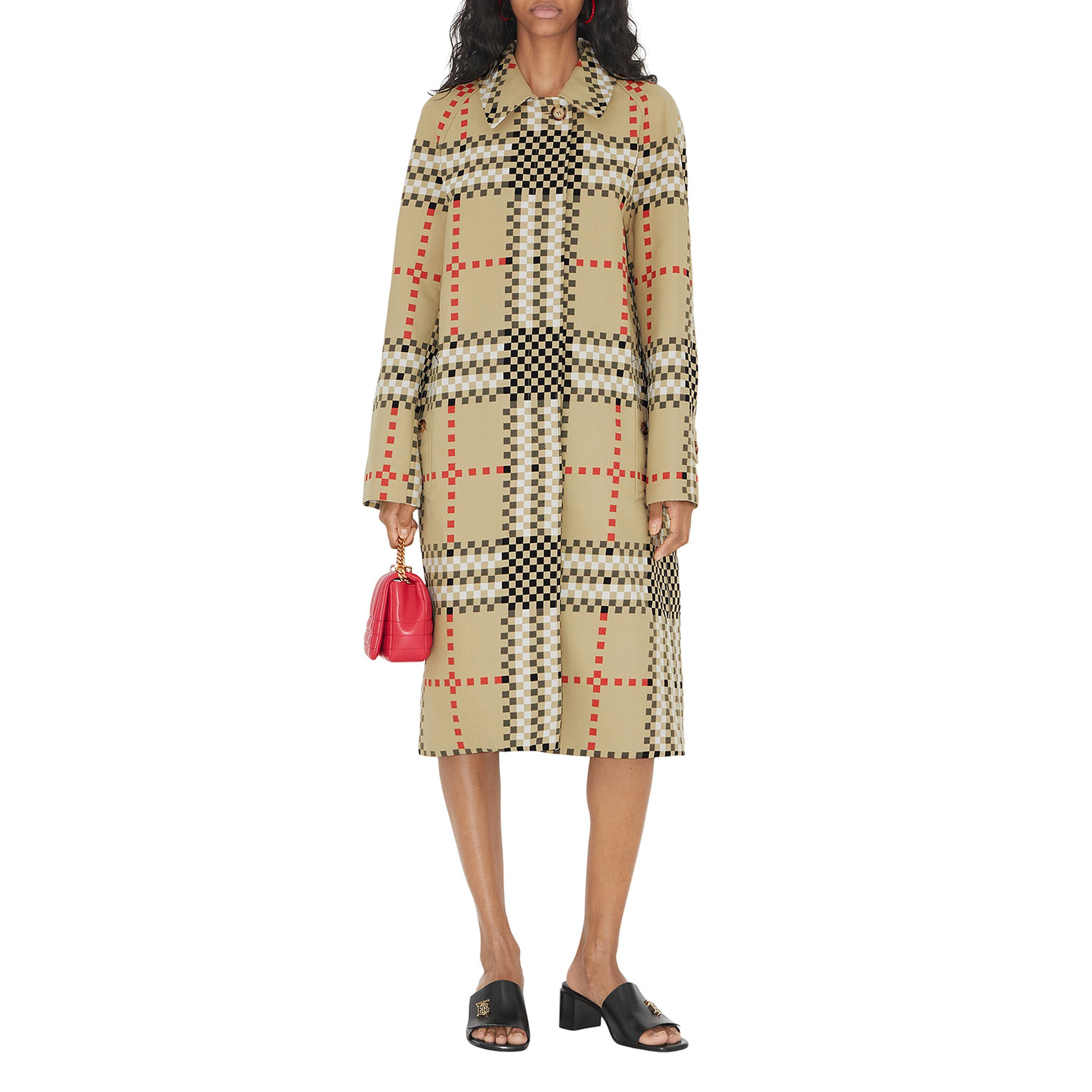 Burberry Kadın Bej Mont