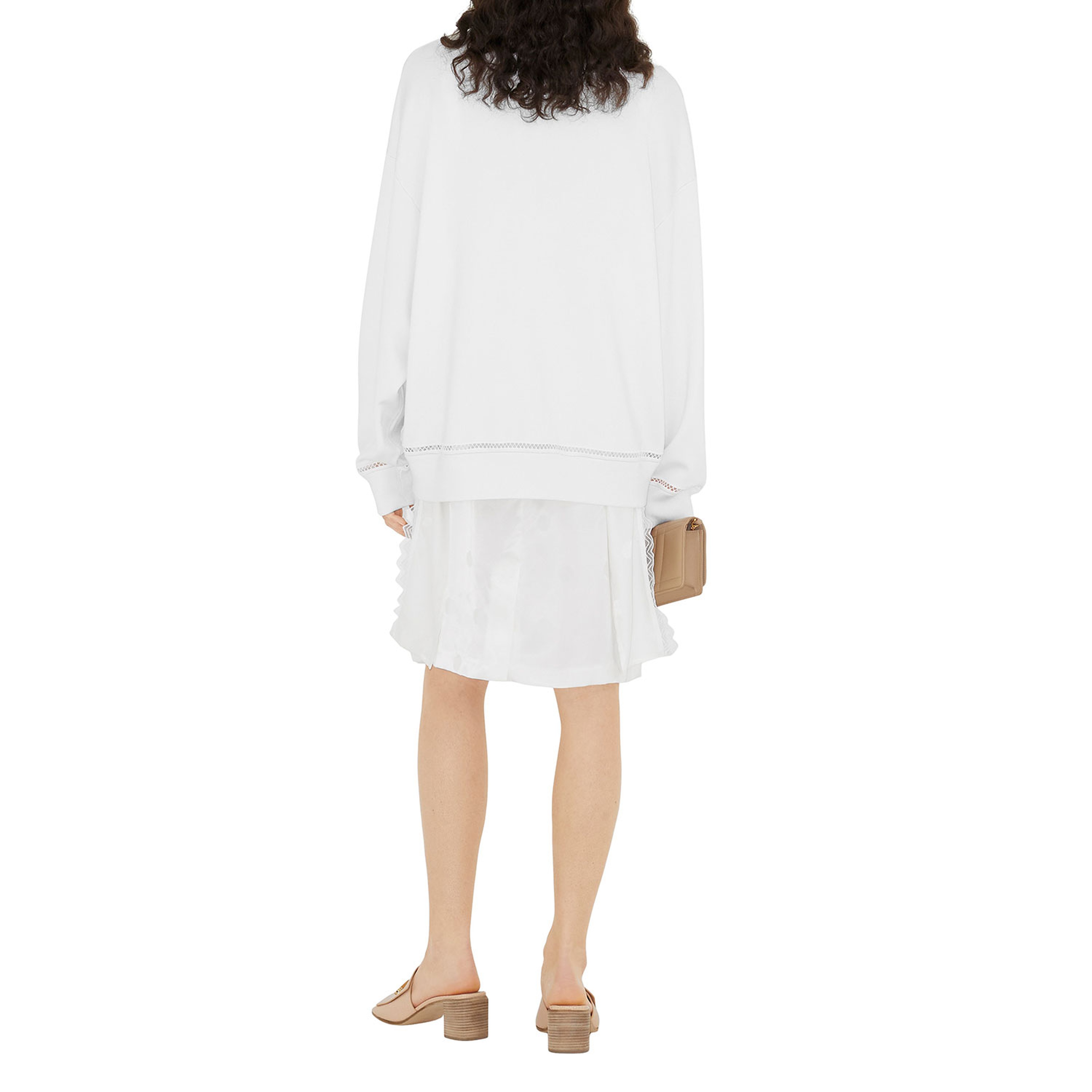 Burberry Kadın Beyaz Sweatshirt