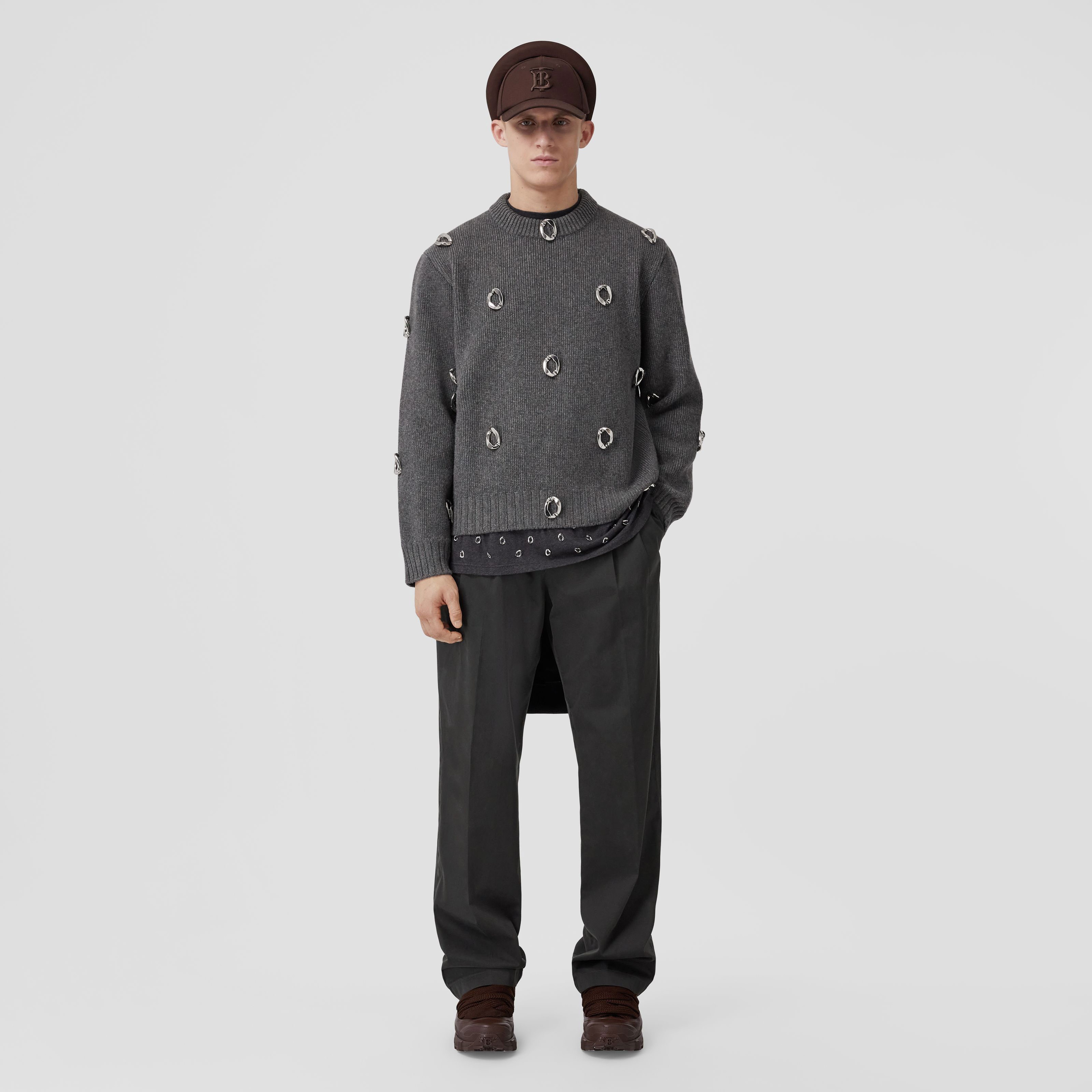 Burberry Erkek Gri Sweatshirt