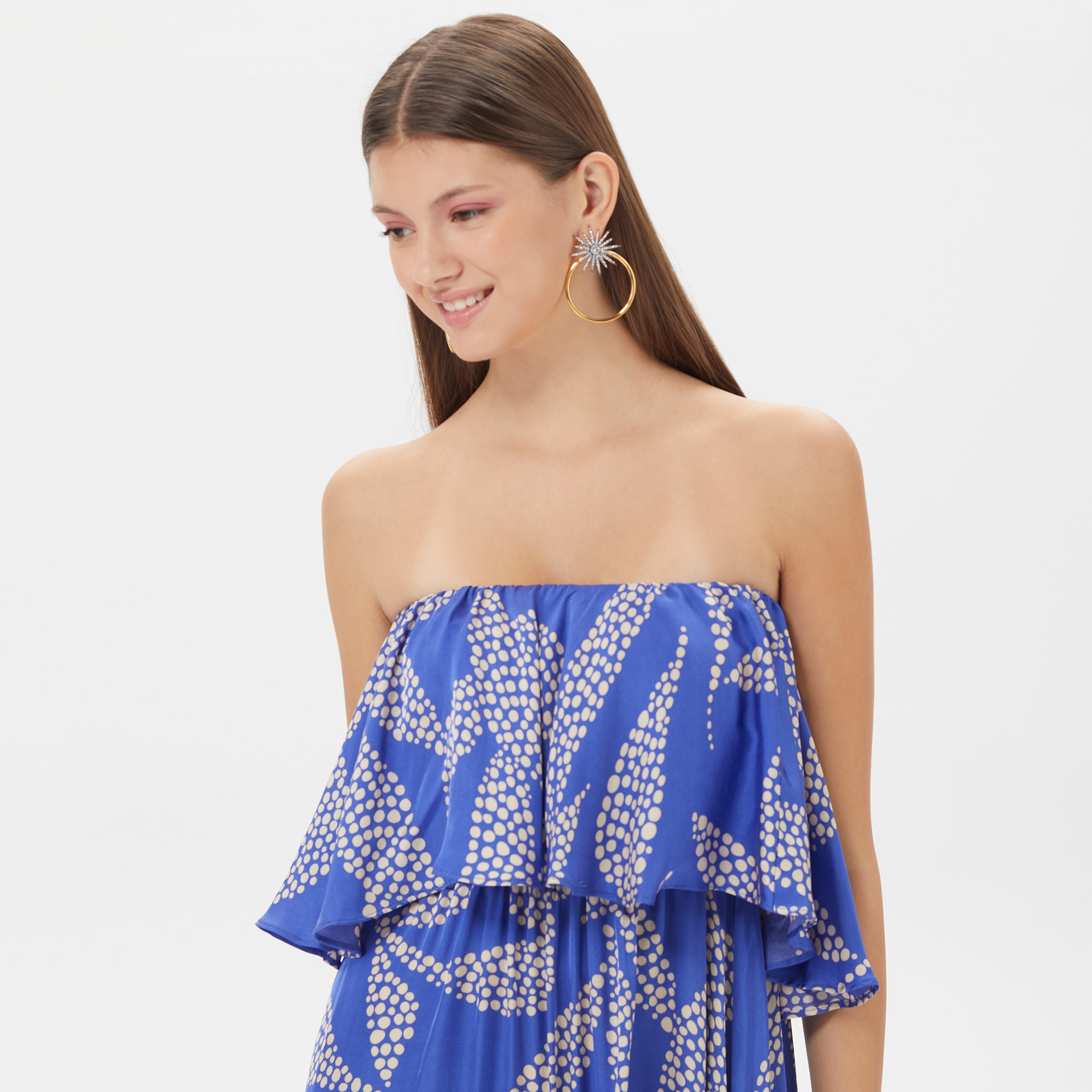 Dahlia Bianca Kadın Lacivert Elbise