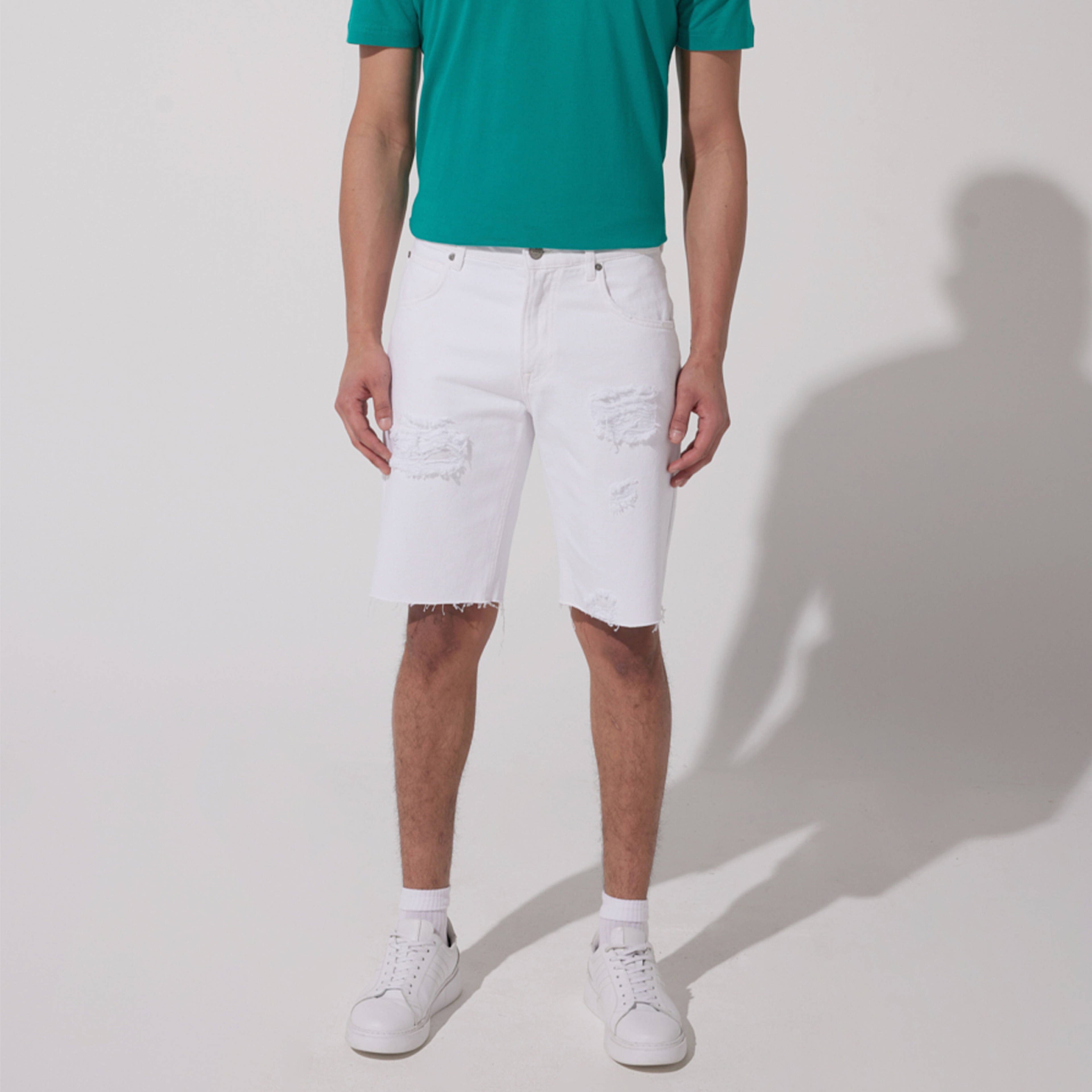 Lee Erkek Beyaz Şort