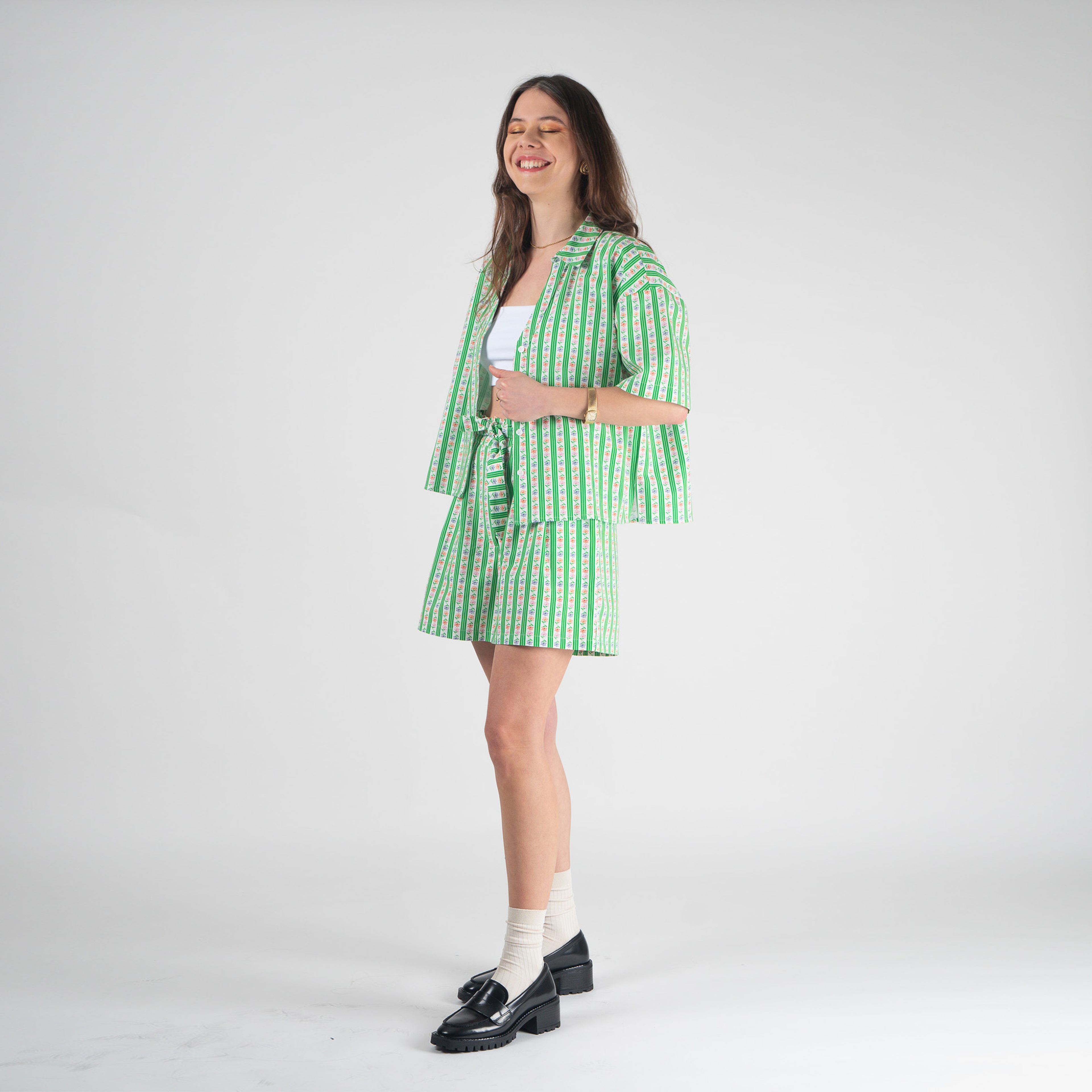 Pemy Store Kadın Yeşil Gömlek