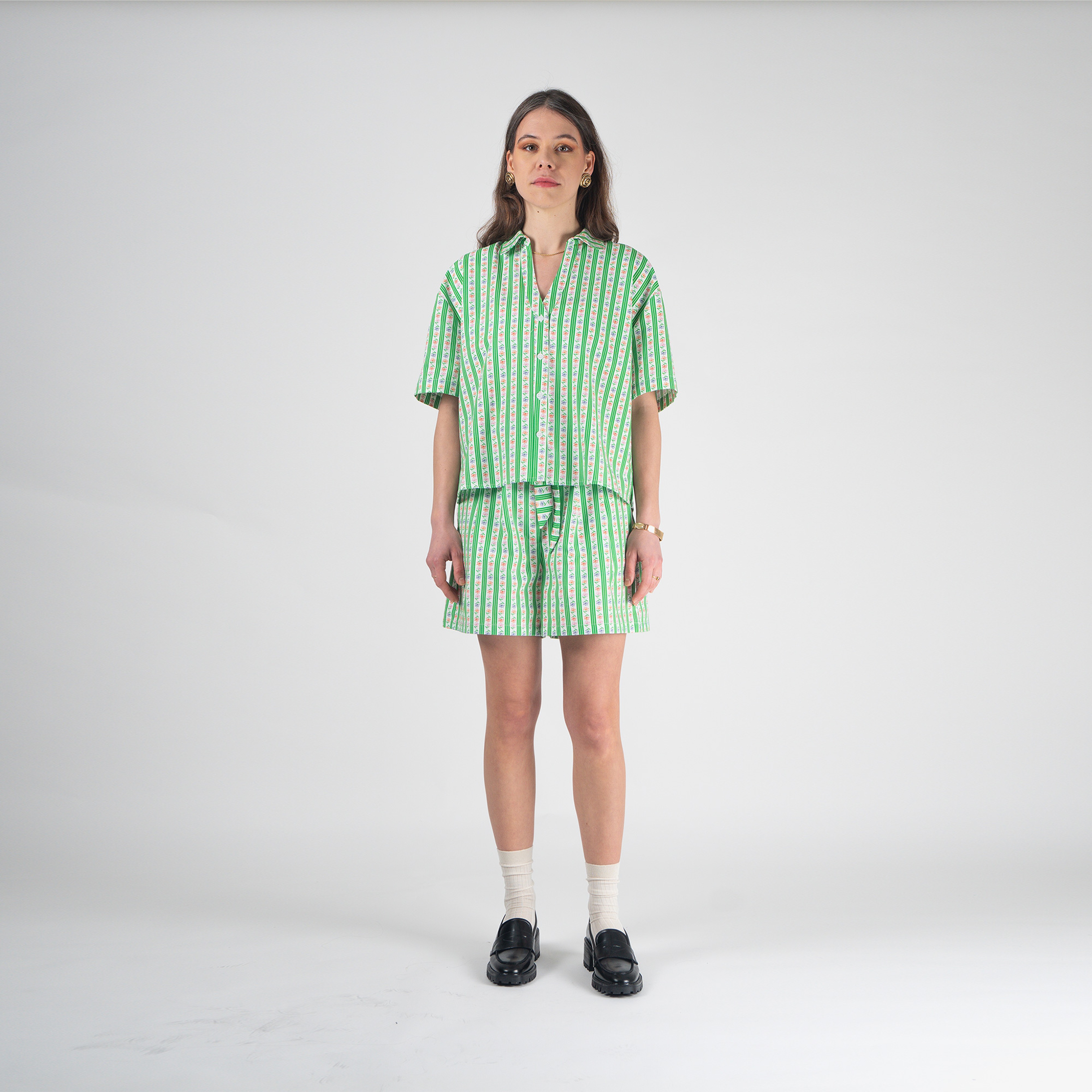 Pemy Store Kadın Yeşil Gömlek