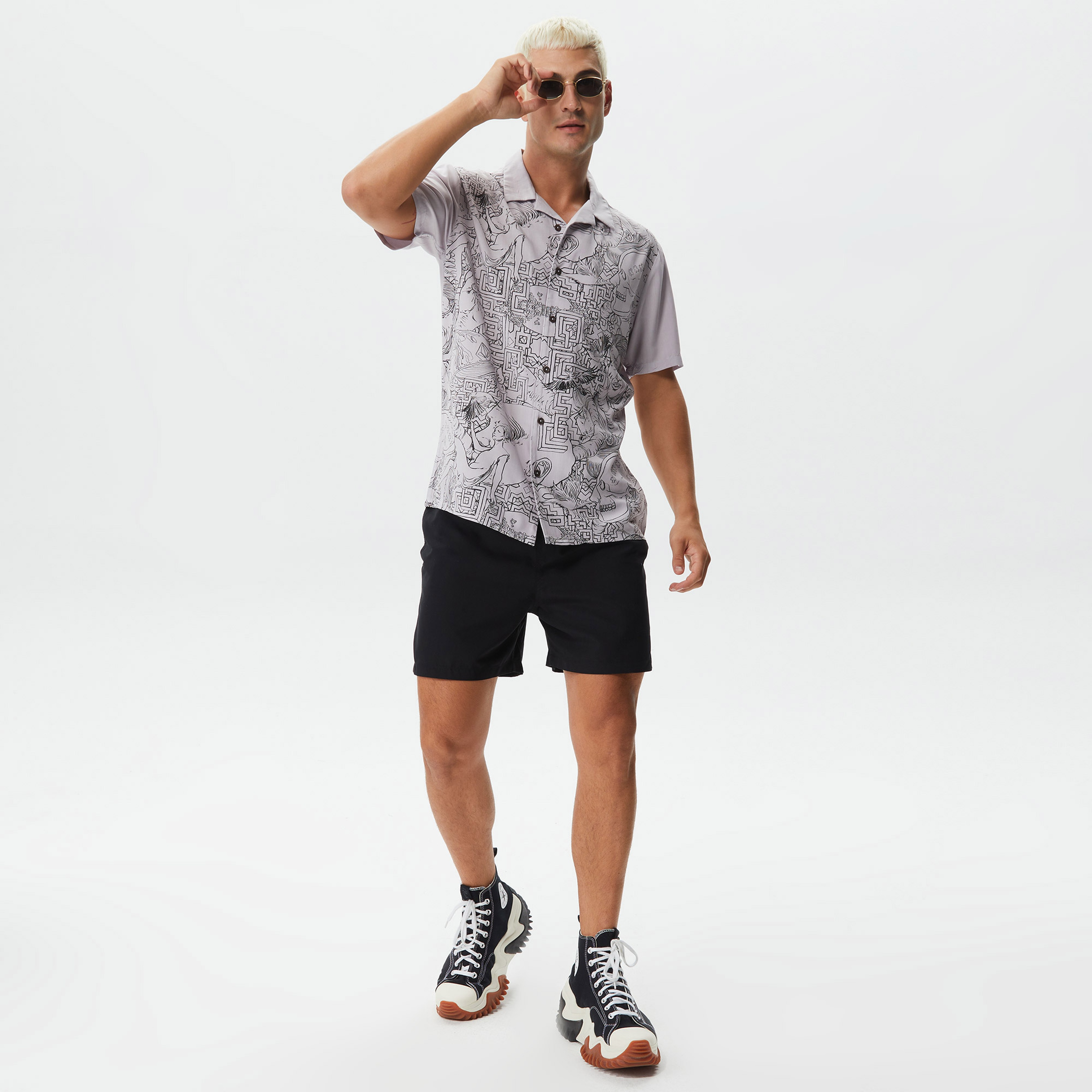 Volcom Fa Ed Merlin Murray Prt Erkek Renkli Gömlek