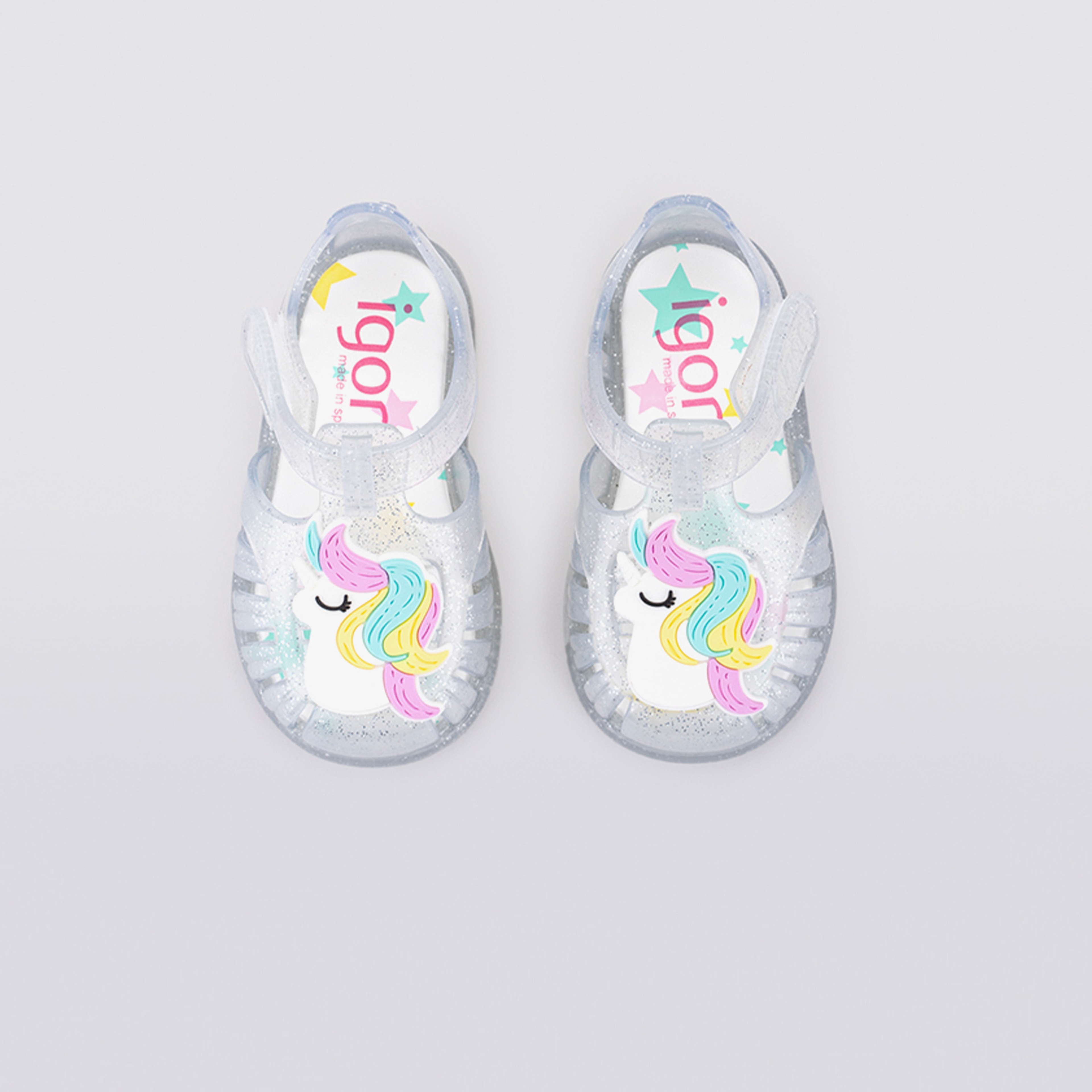 Igor S10309 Tobby Gloss Unicornio Çocuk Gri Sandalet