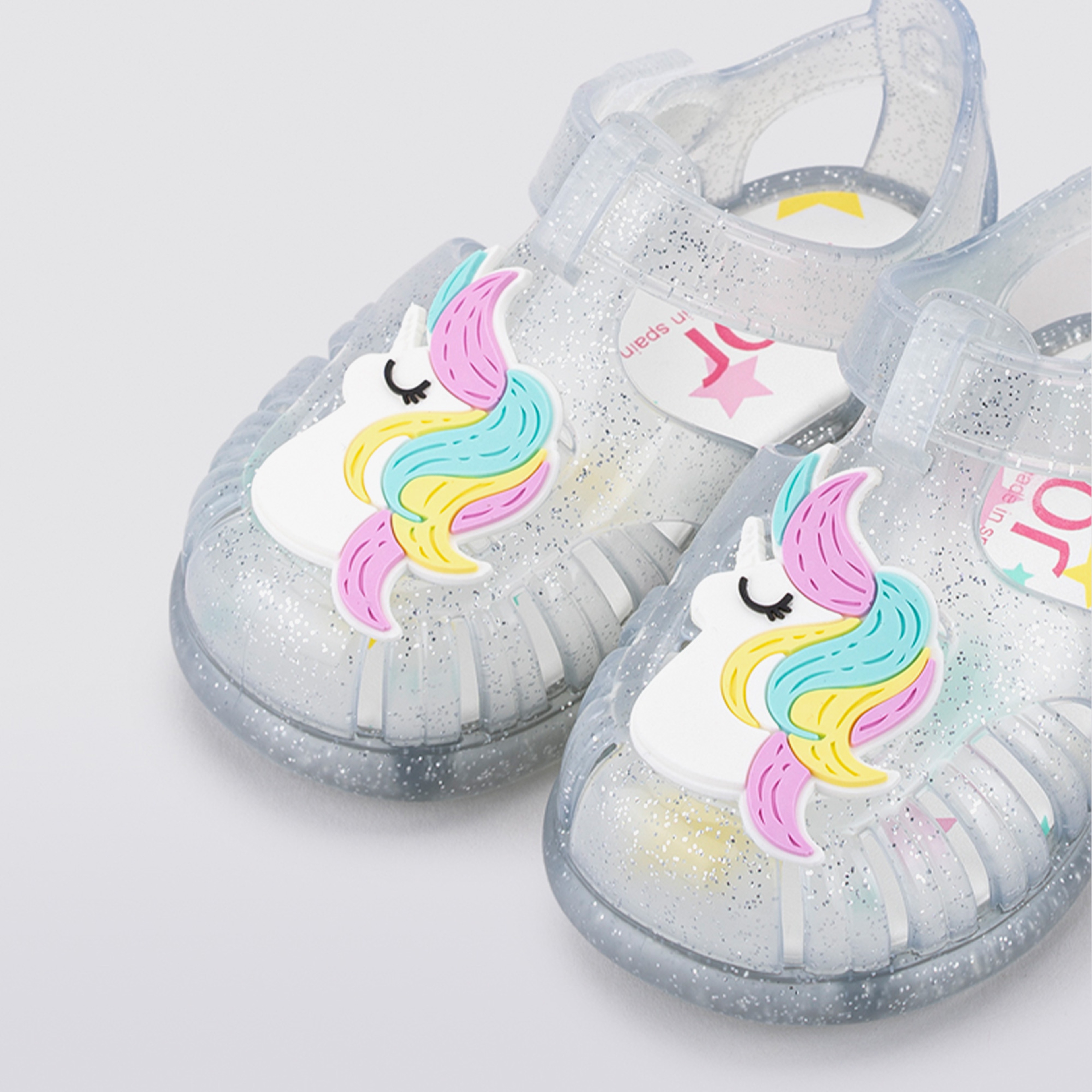 Igor S10309 Tobby Gloss Unicornio Çocuk Gri Sandalet
