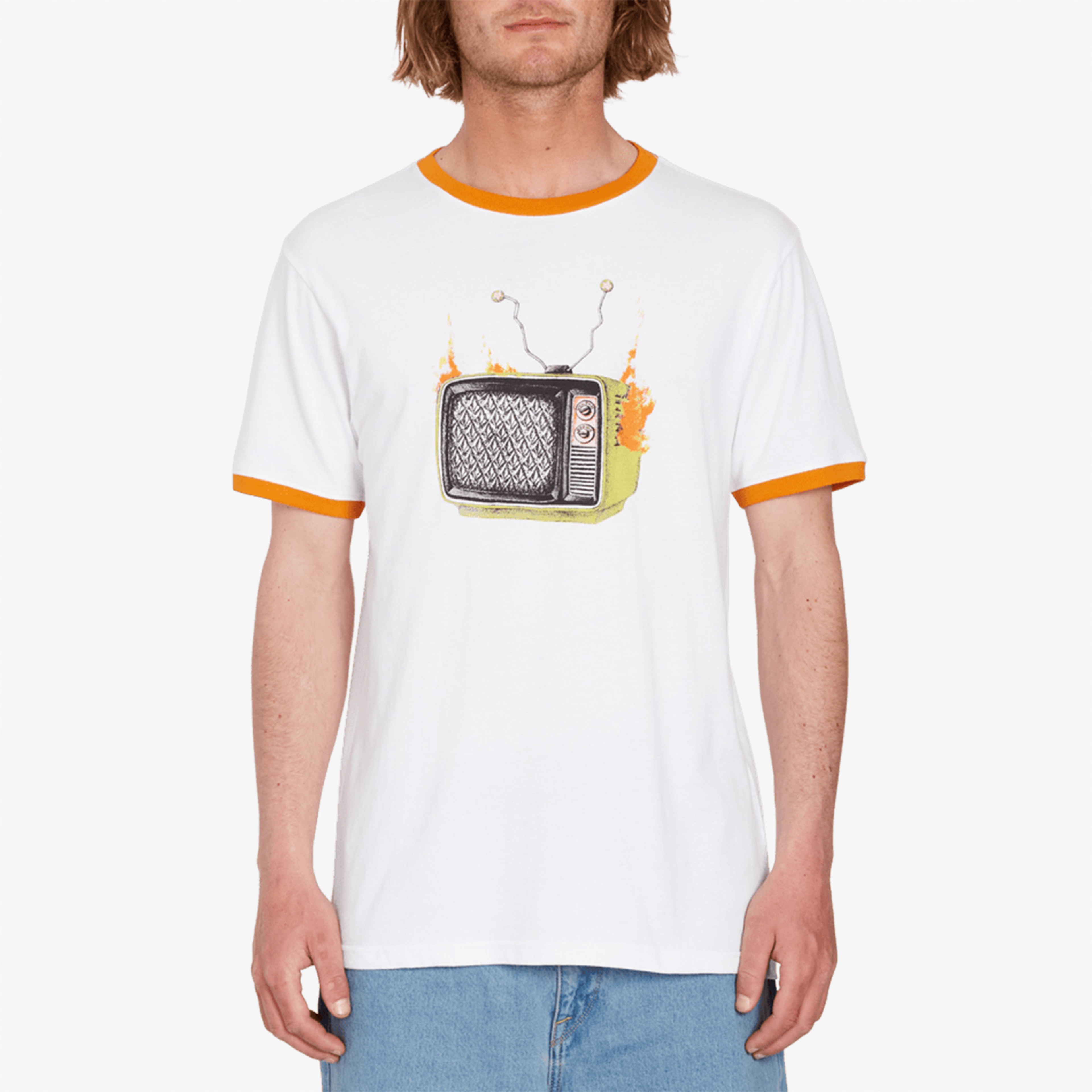 Volcom Fa Stoneyvision Erkek Beyaz T-Shirt