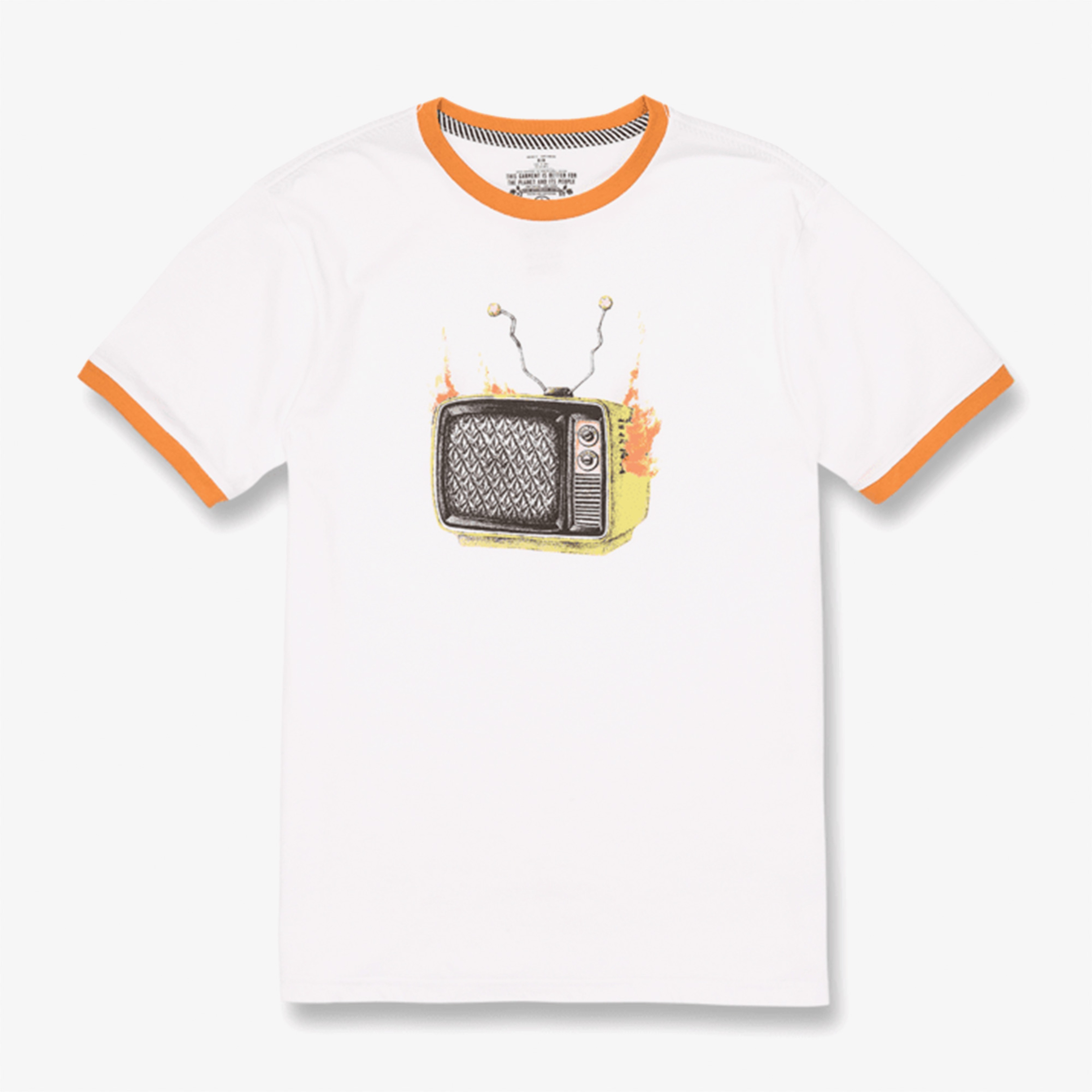 Volcom Fa Stoneyvision Erkek Beyaz T-Shirt