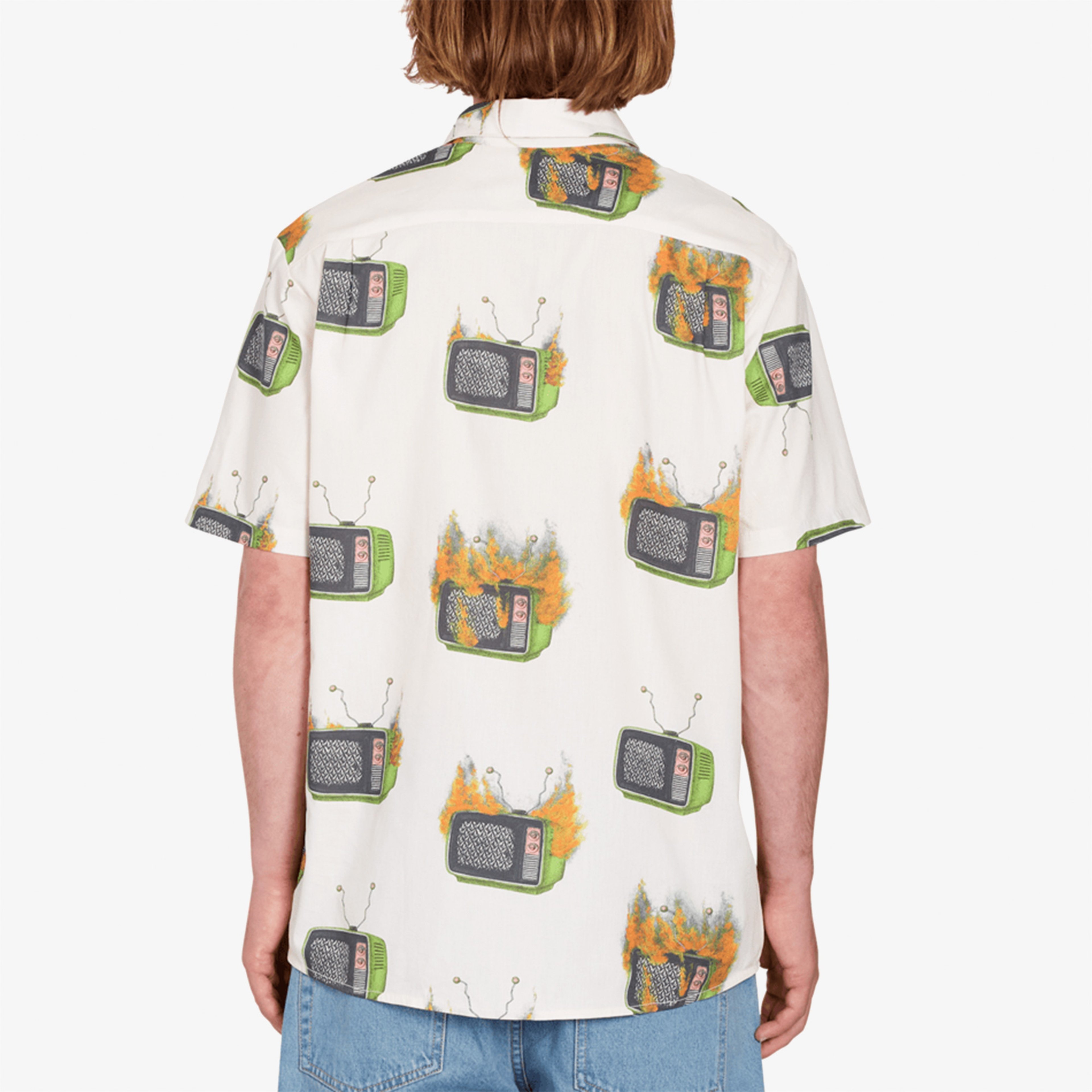 Volcom Fa Hager Woven Erkek Beyaz Gömlek