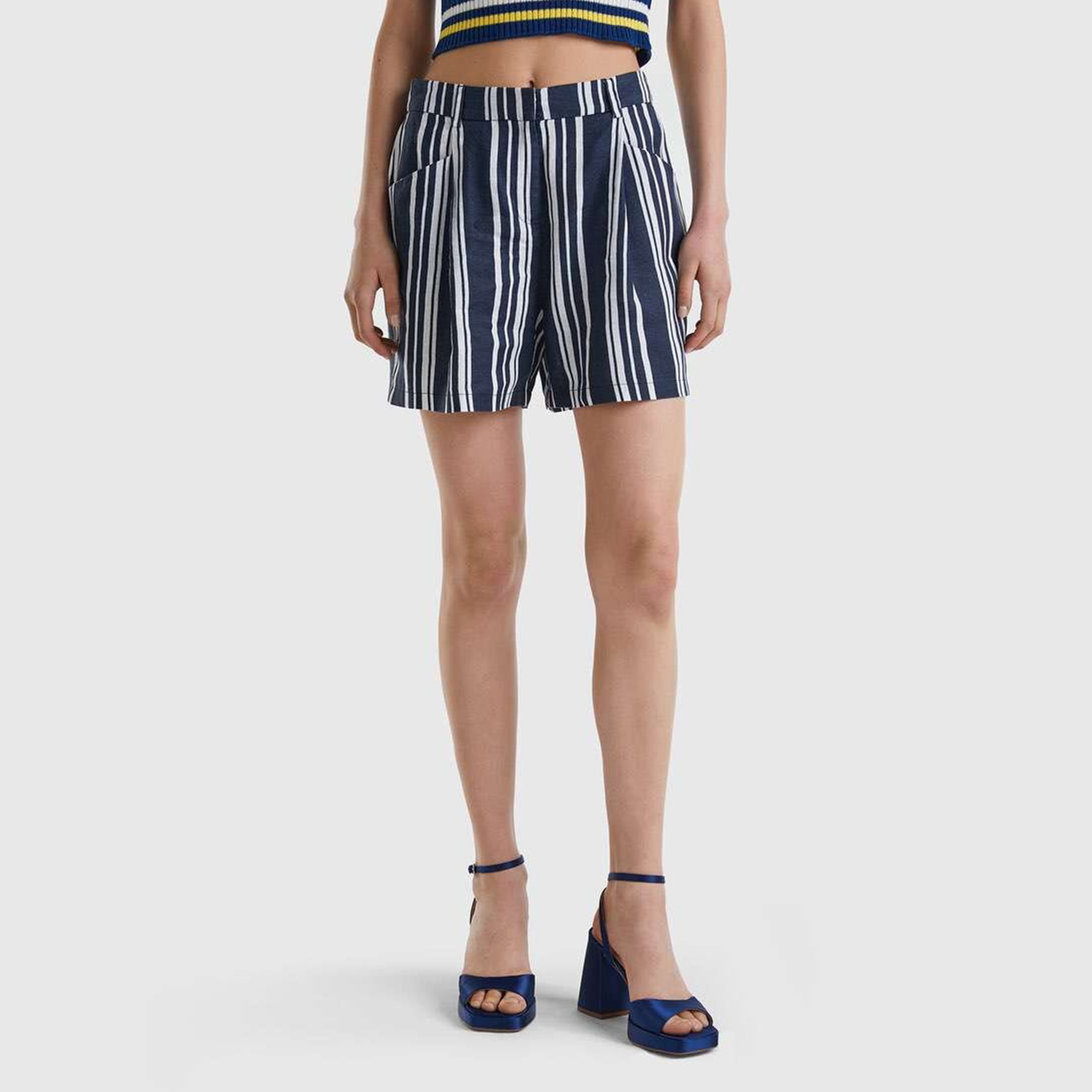 Benetton Kadın Lacivert Şort