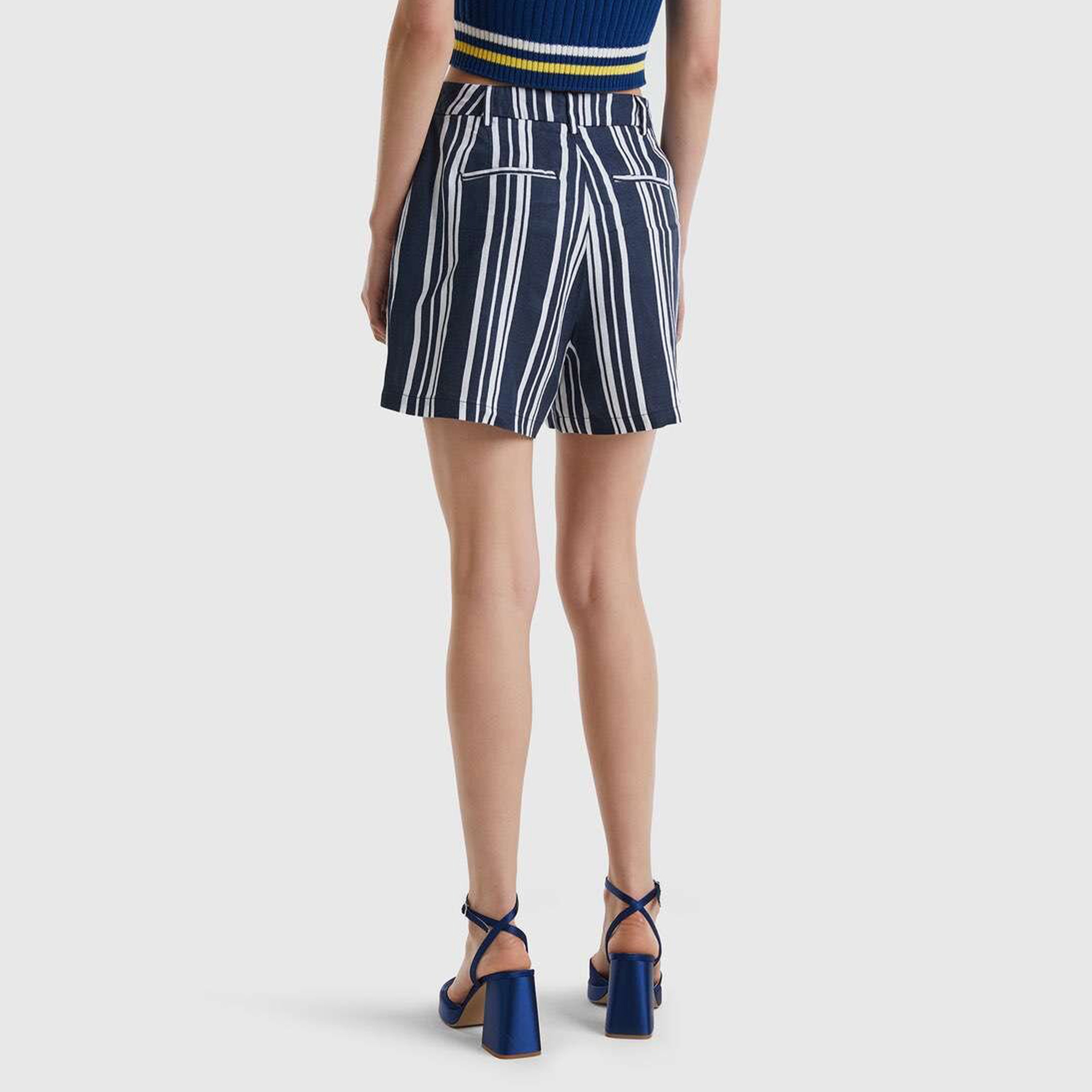 Benetton Kadın Lacivert Şort