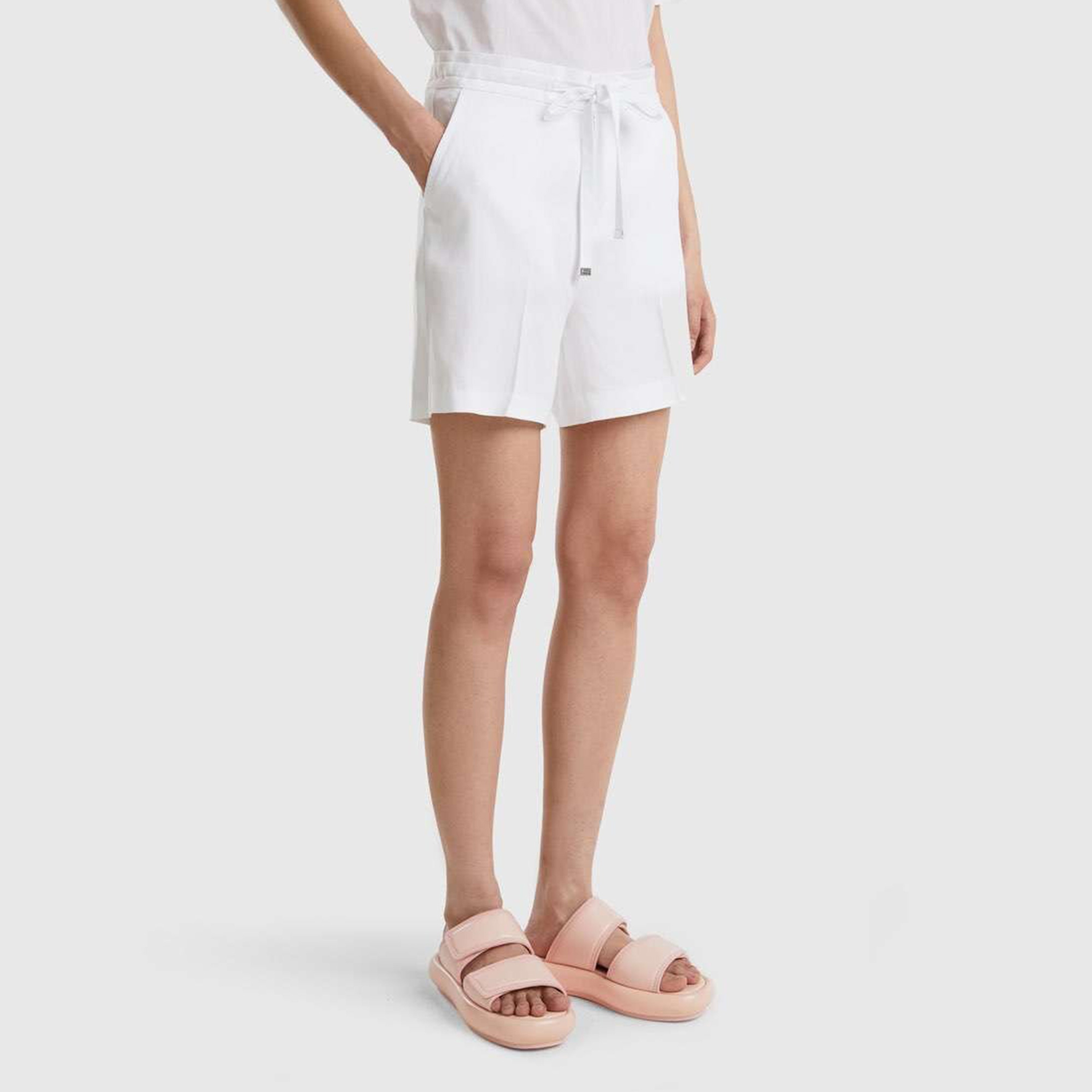 Benetton Kadın Beyaz Şort