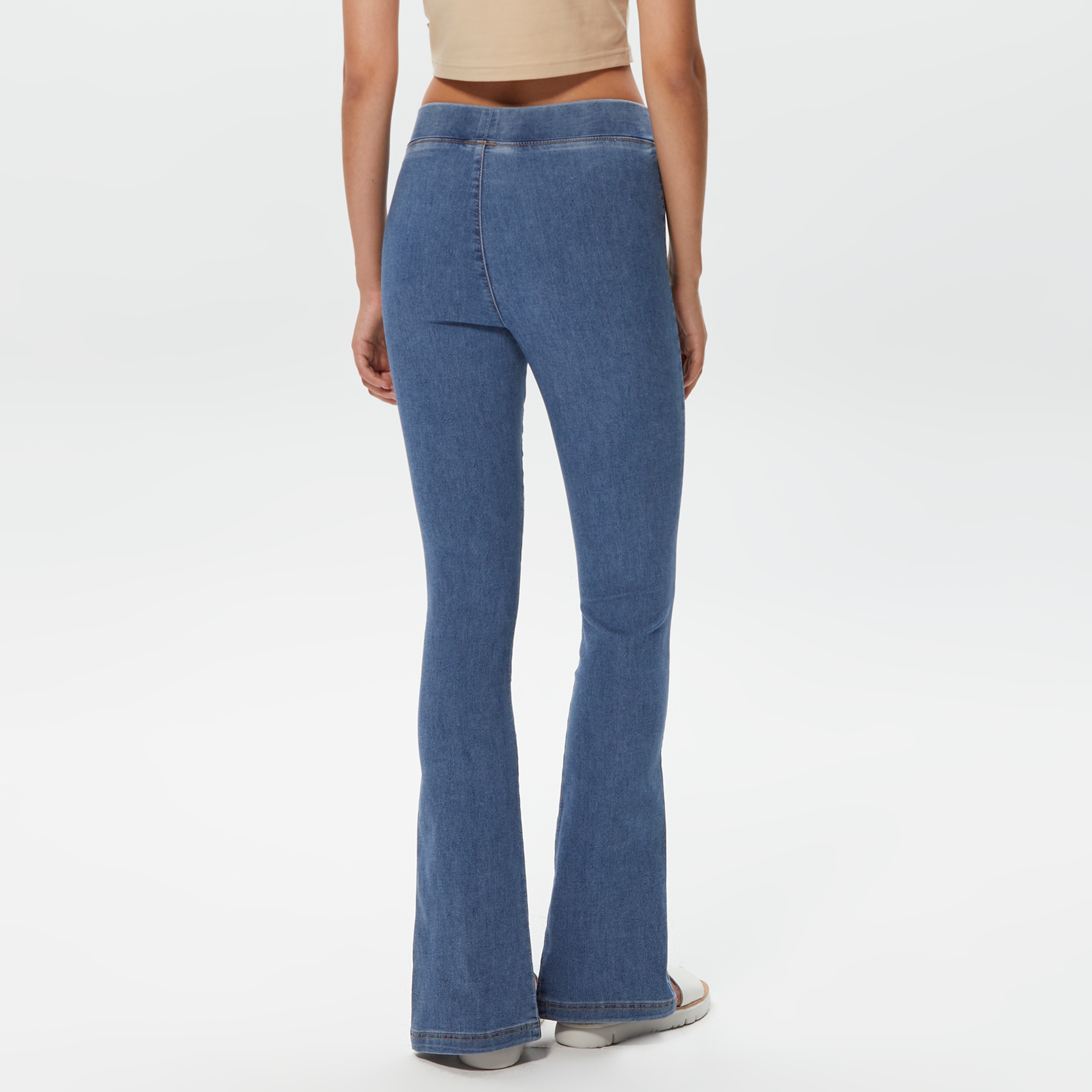 Only Onlpaige Skinny Front Slit Kadın Mavi Jean