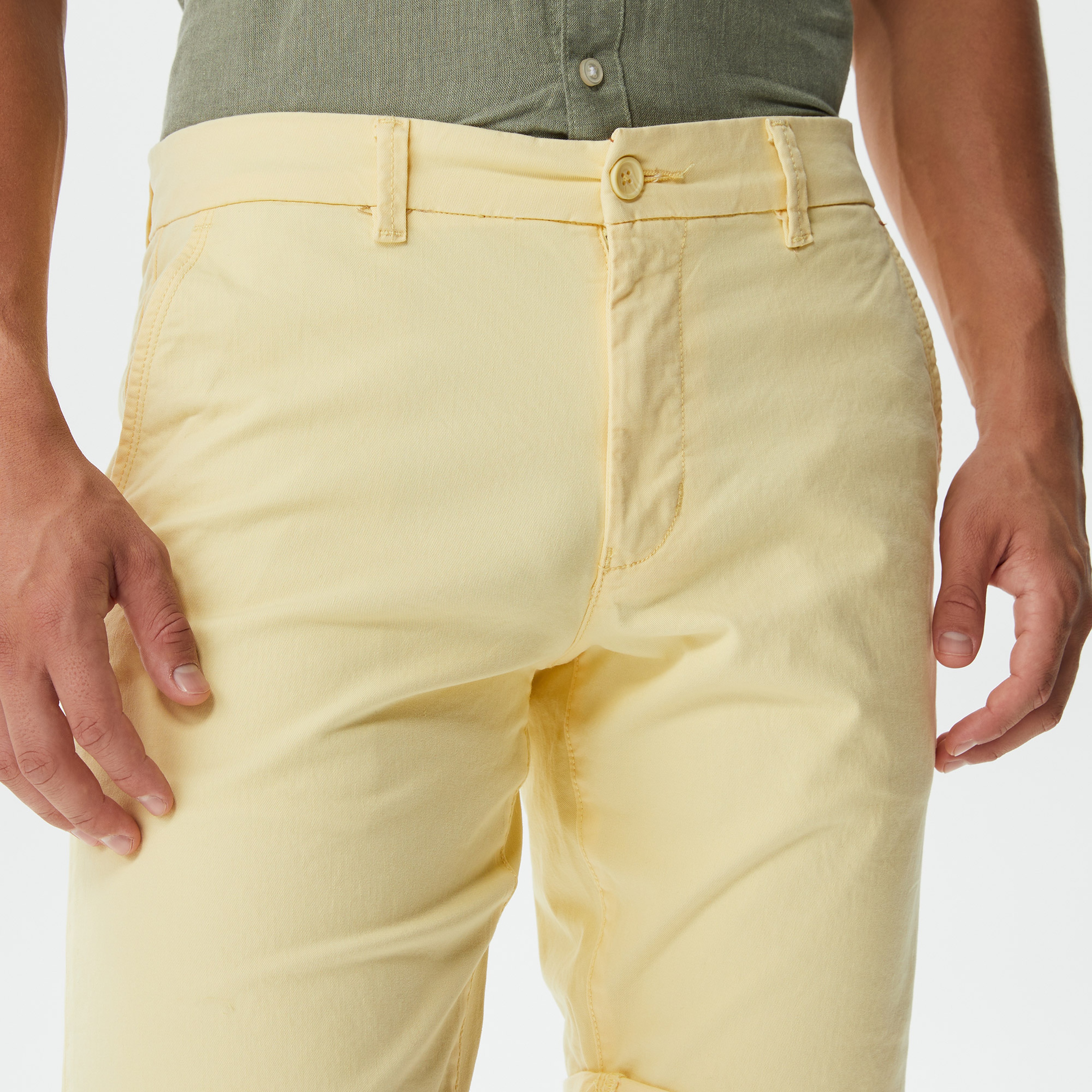 ONLY&SONS Onspeter Regular Twill Erkek Sarı Şort