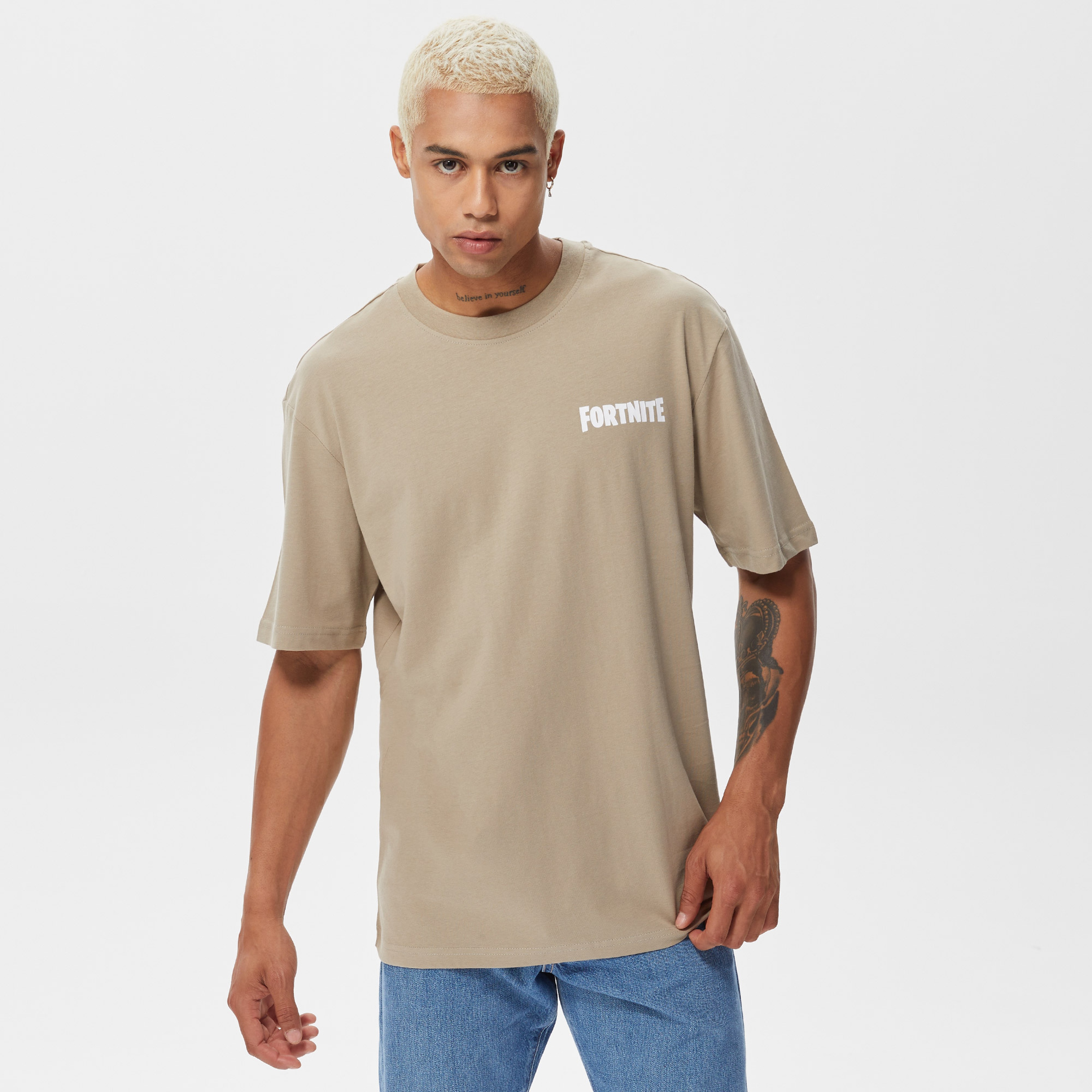 ONLY&SONS Onsfortnite Relaxed Kısa Kollu Erkek Yeşil Tshırt