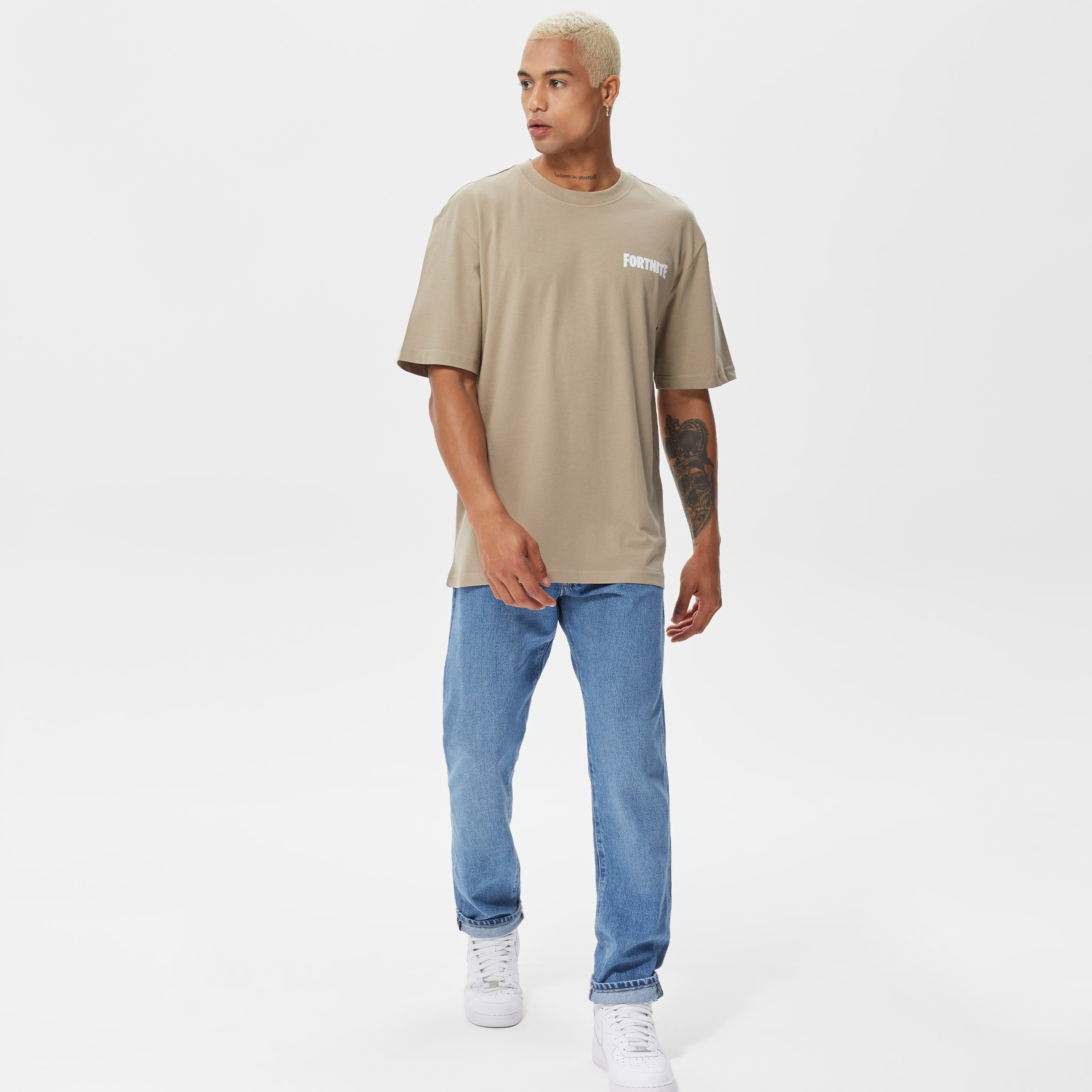 ONLY&SONS Onsfortnite Relaxed Kısa Kollu Erkek Yeşil Tshırt