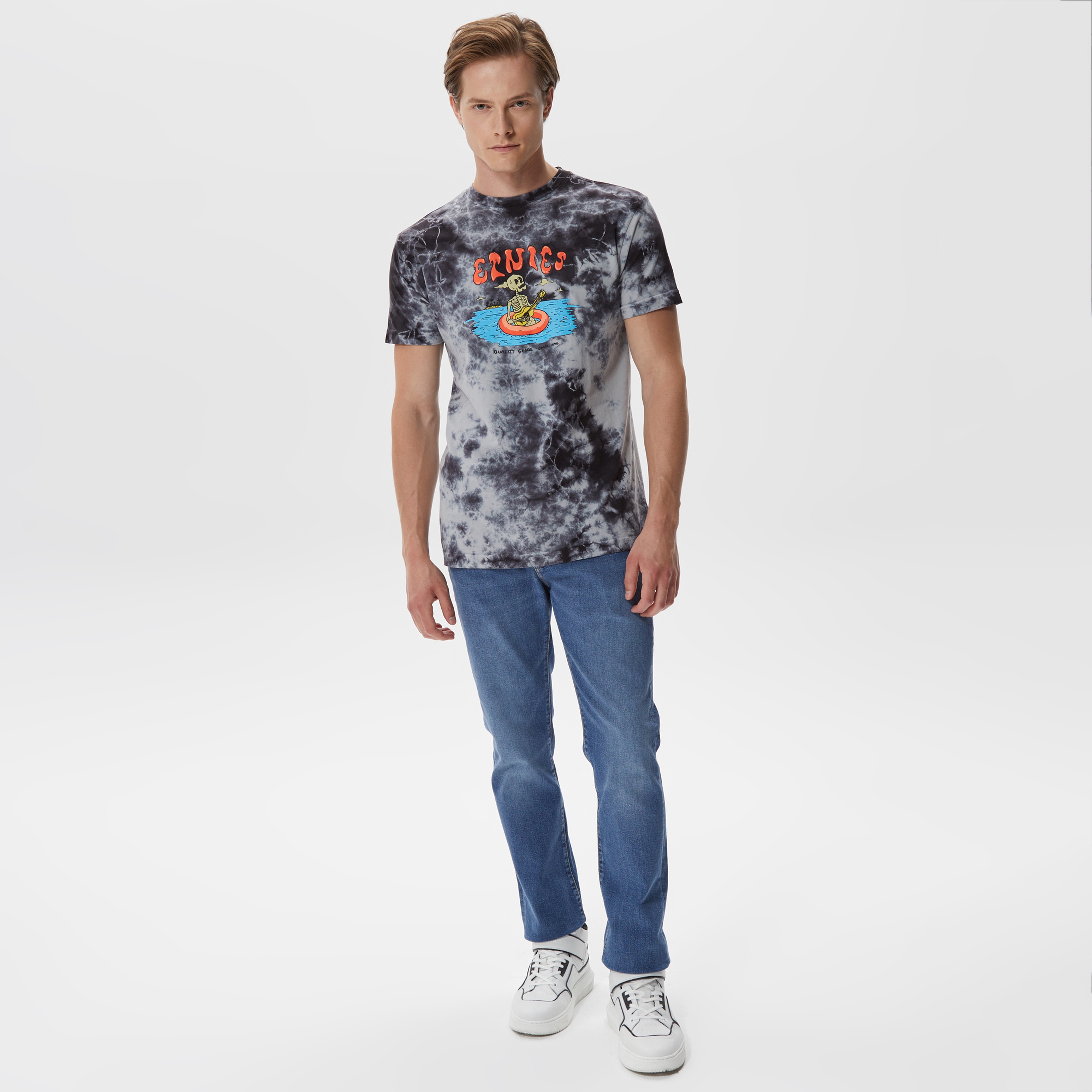 Etnies Floating Erkek Gri T-Shirt