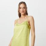 Only Onlmayra Slip Tie Satin Kadın Yeşil Elbise