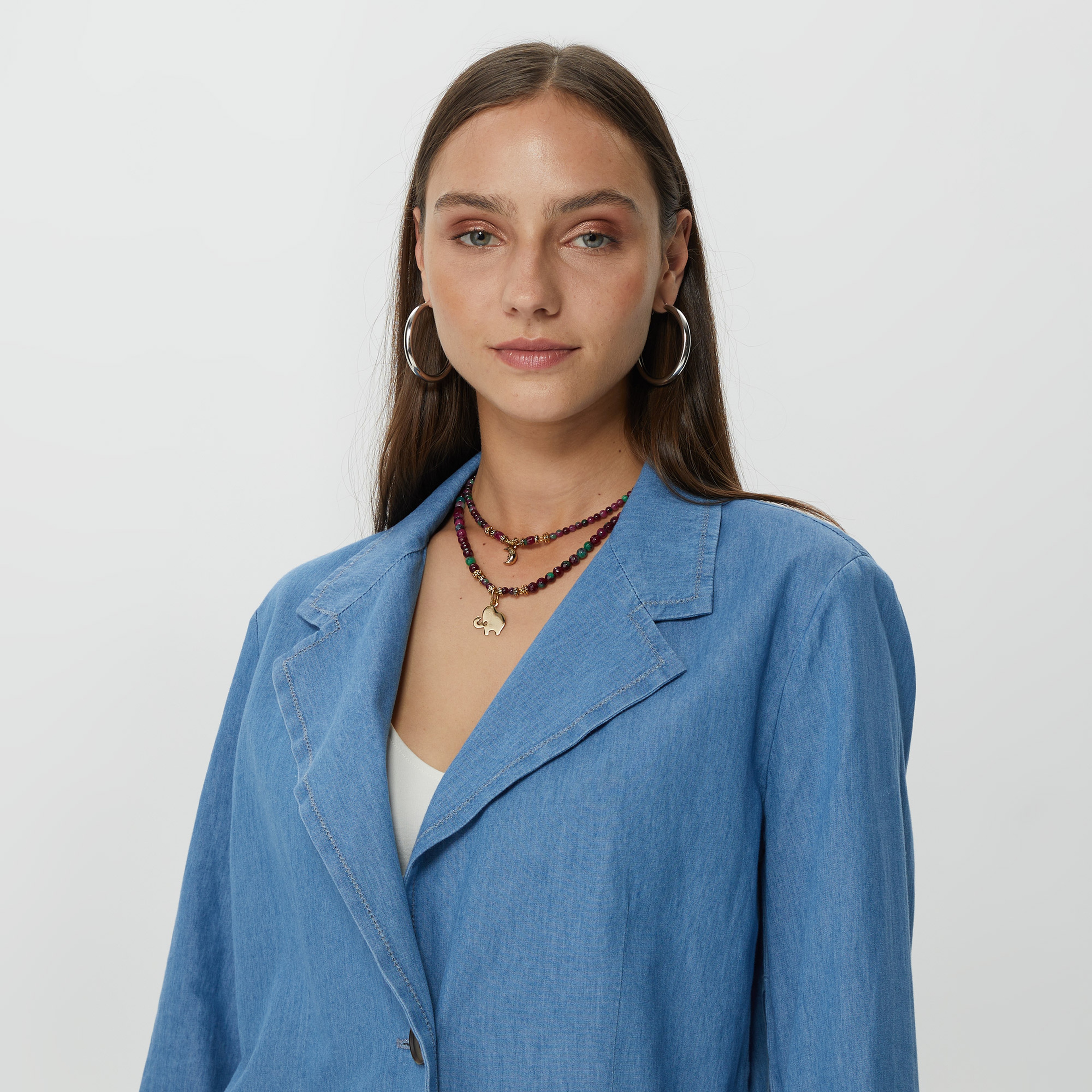 Benetton Kadın Mavi Ceket