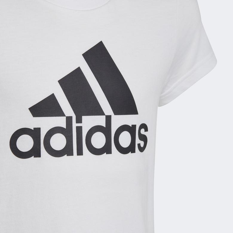 adidas Essentials Big Logo Cotton  Çocuk Beyaz T-Shirt