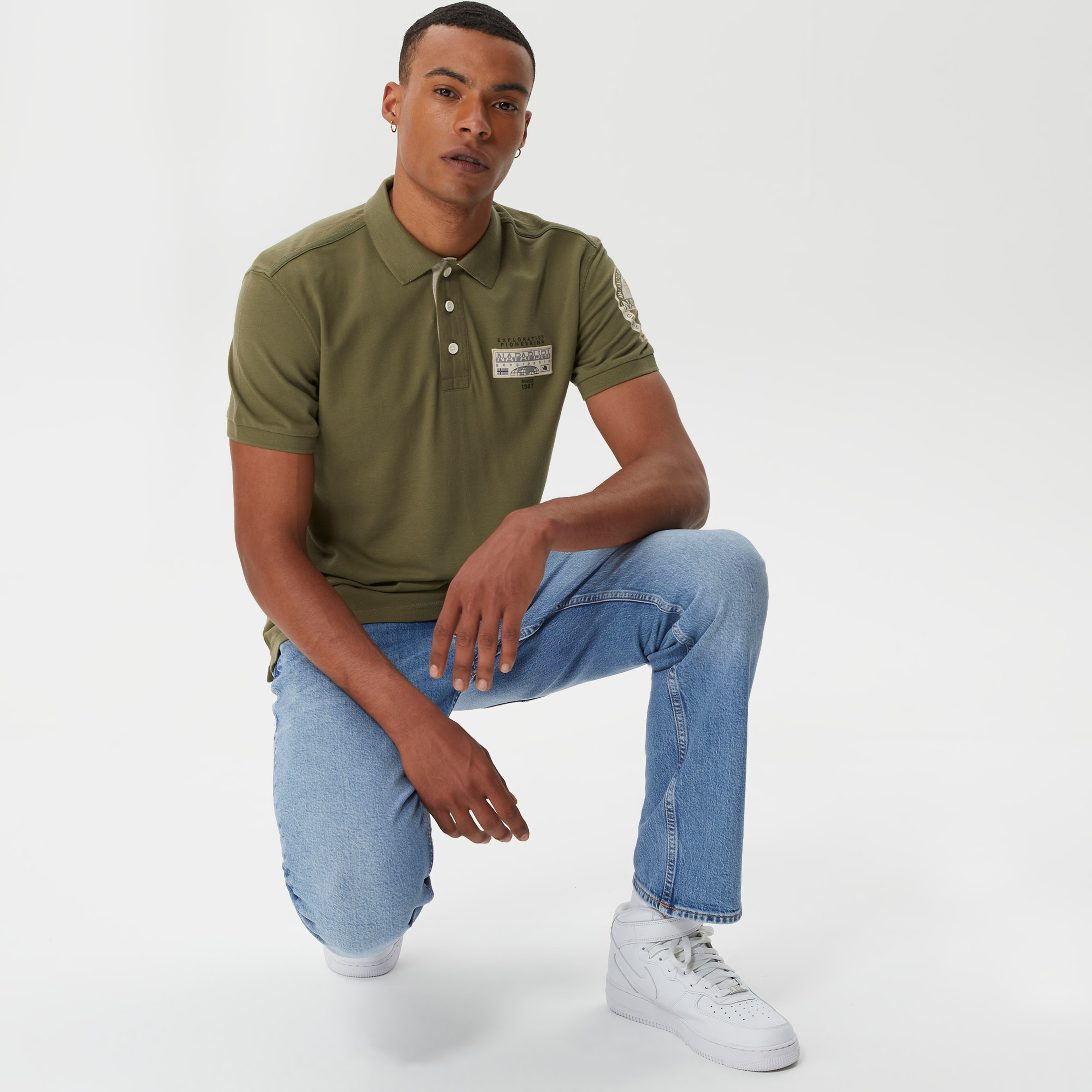 Napapijri Erkek Yeşil T-Shirt