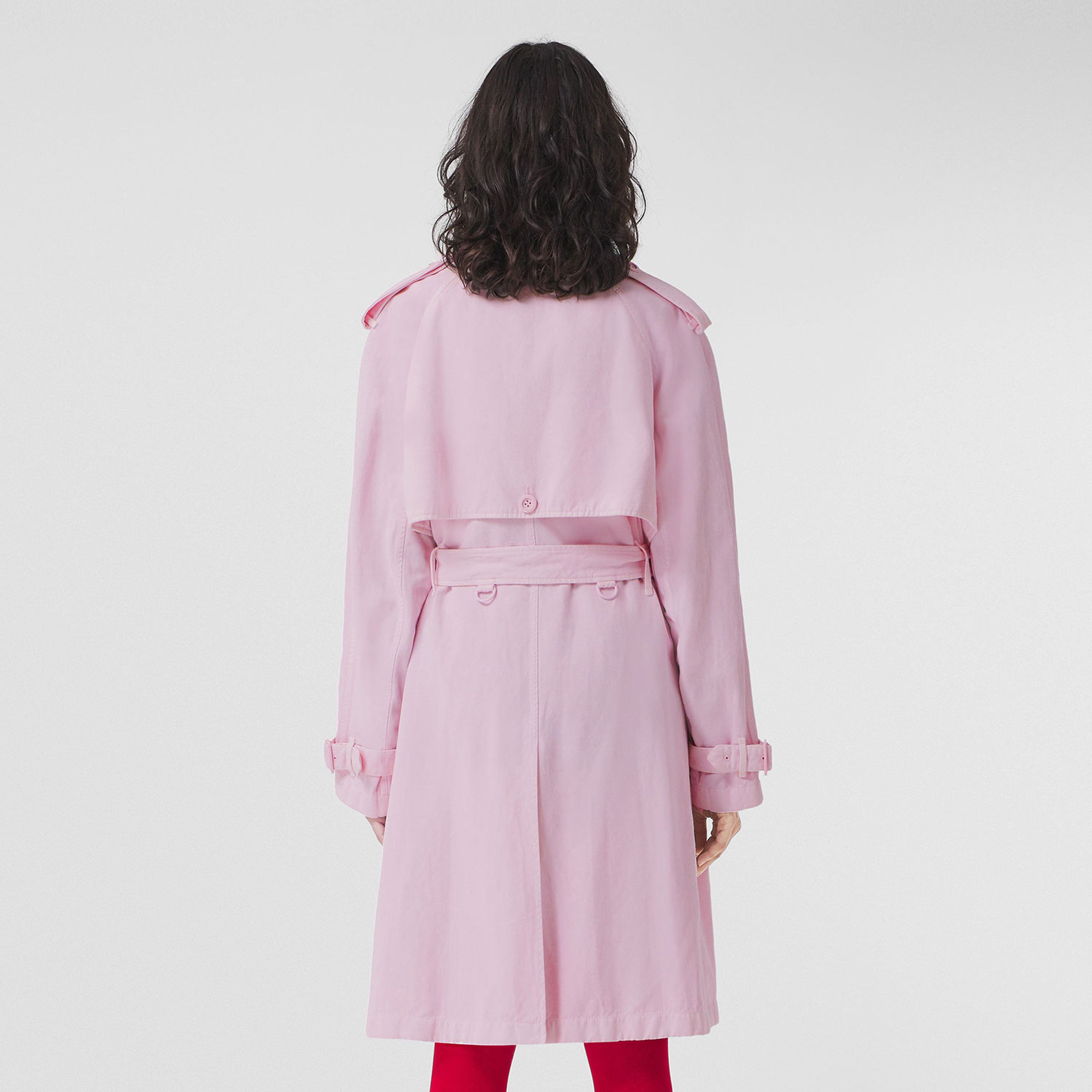 Burberry Kadın Pembe Trençkot