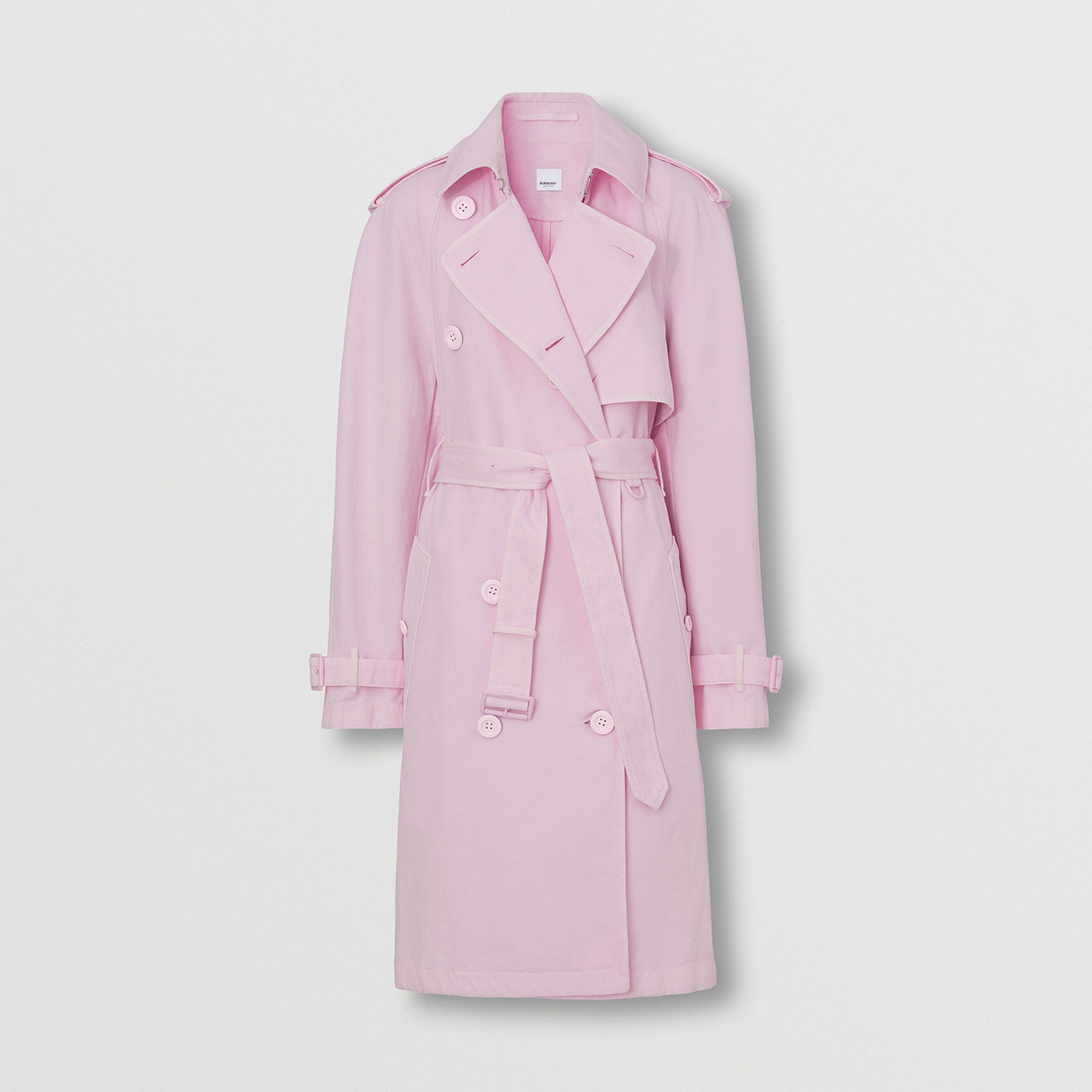 Burberry Kadın Pembe Trençkot