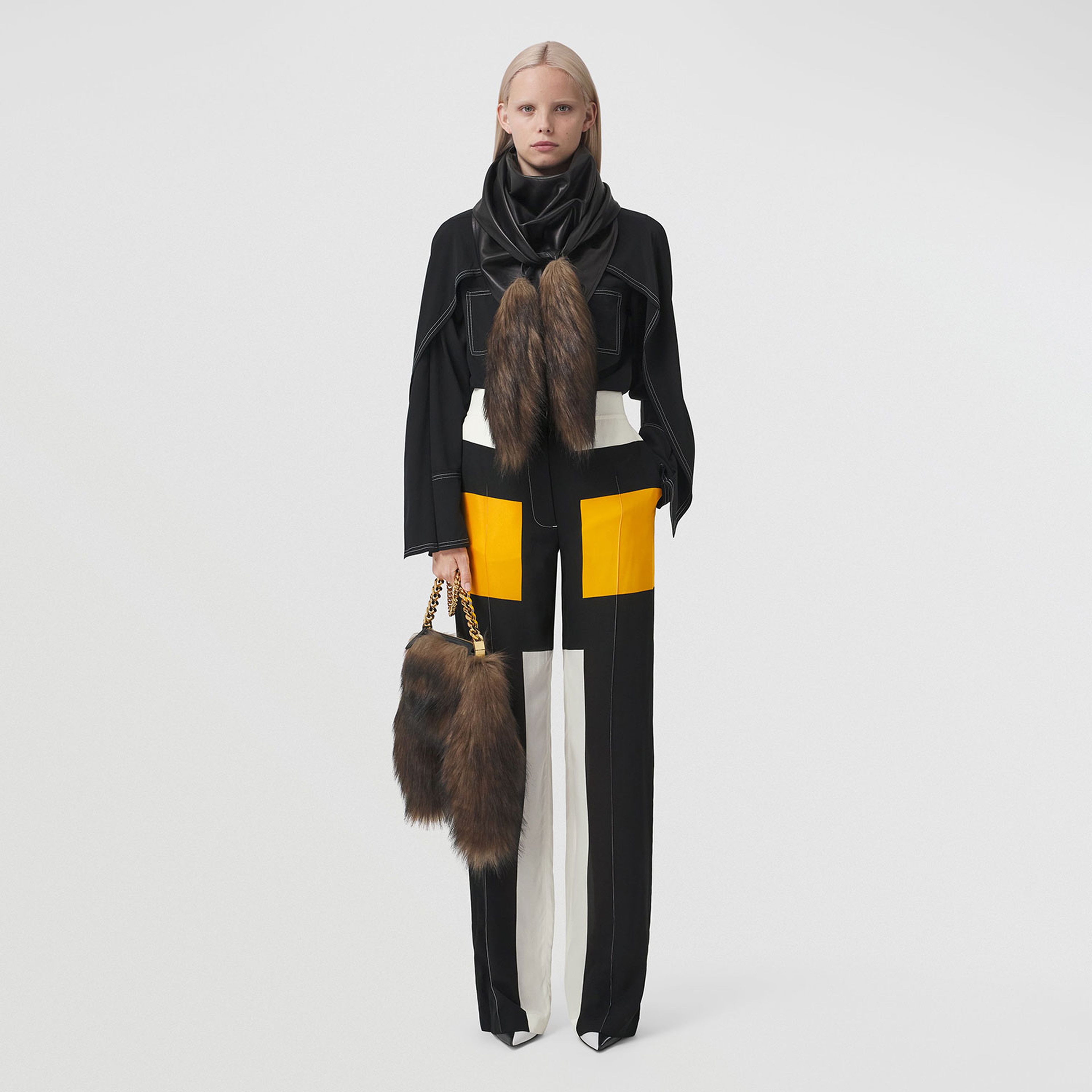 Burberry Kadın Kırmızı Pantolon