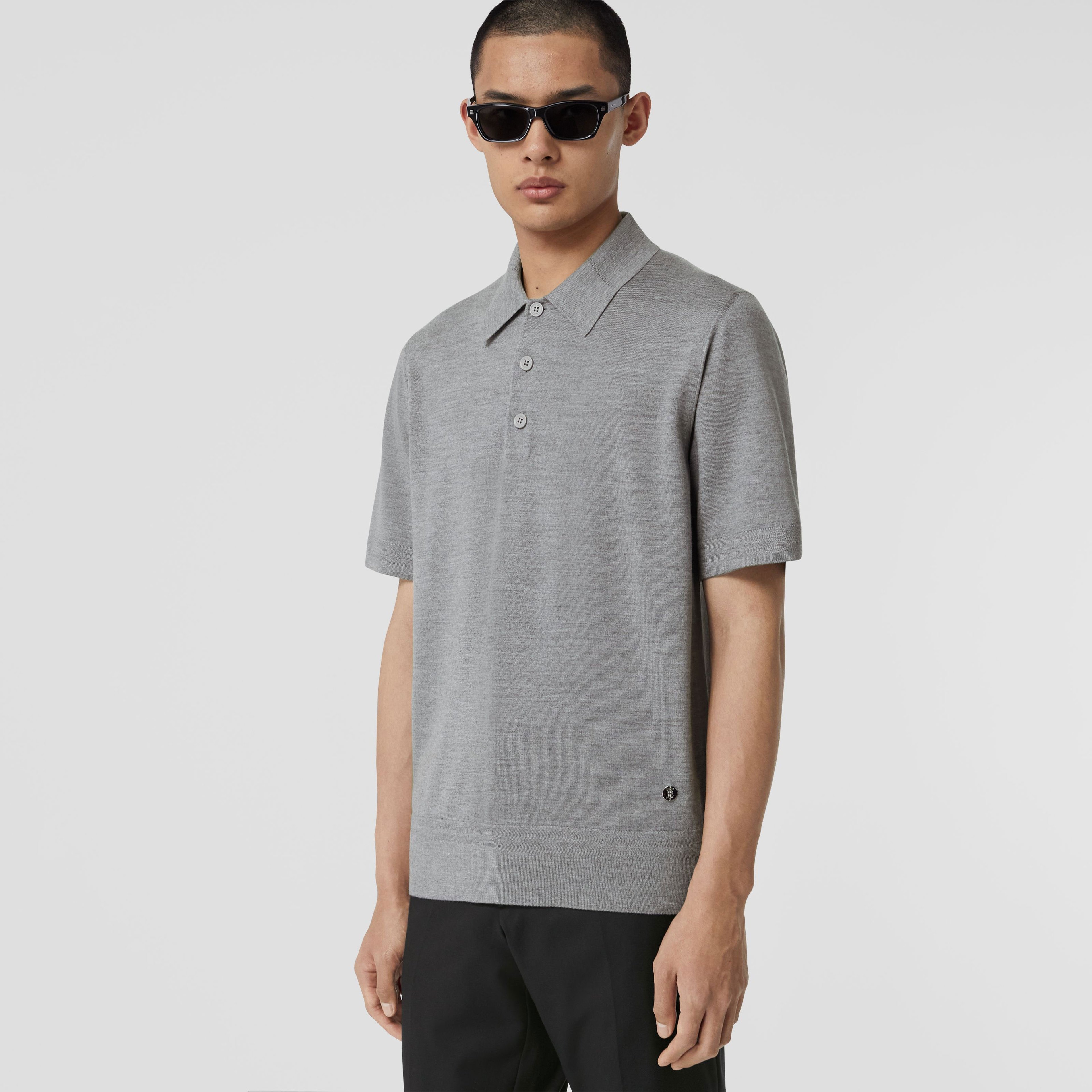 Burberry Erkek Gri Triko