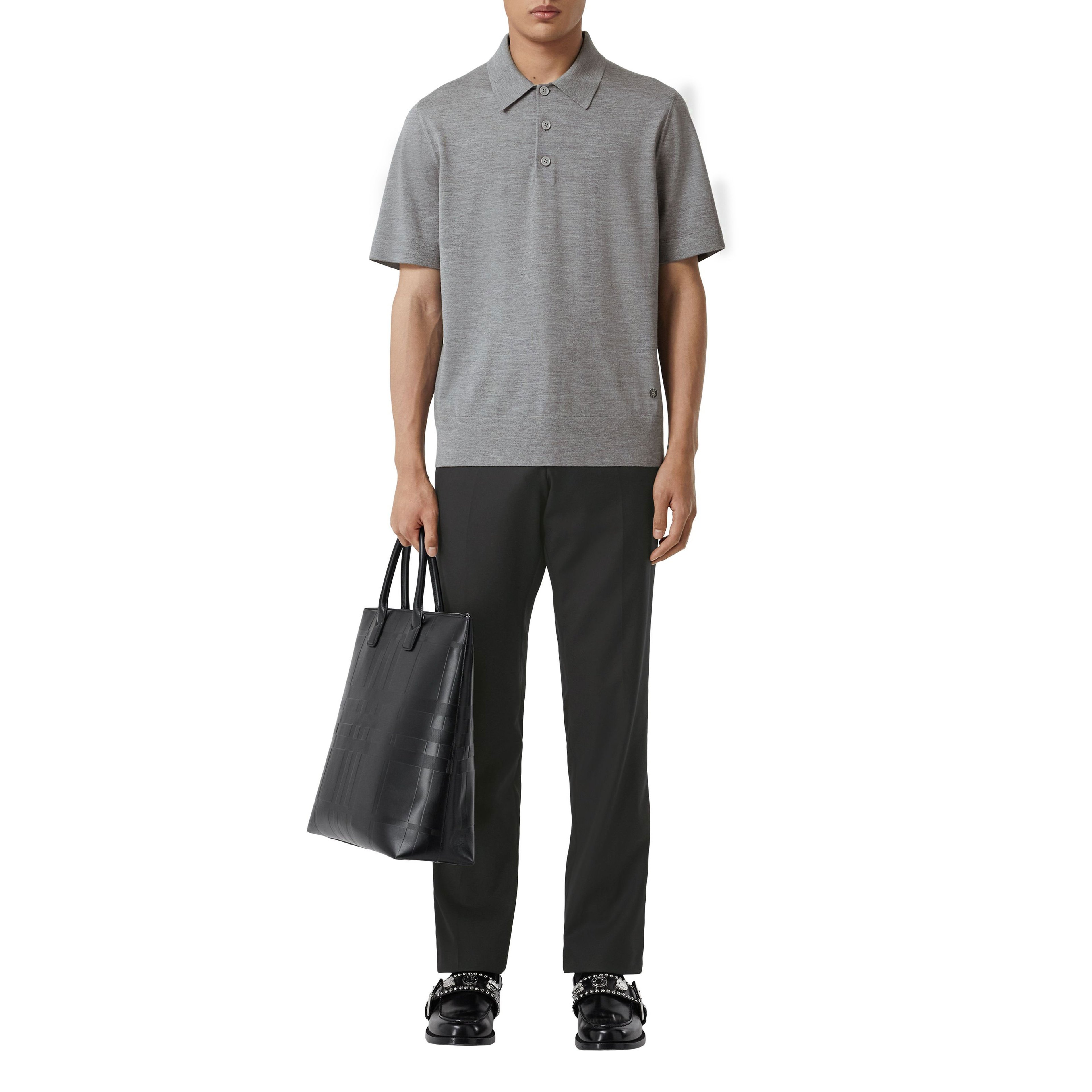 Burberry Erkek Gri Triko