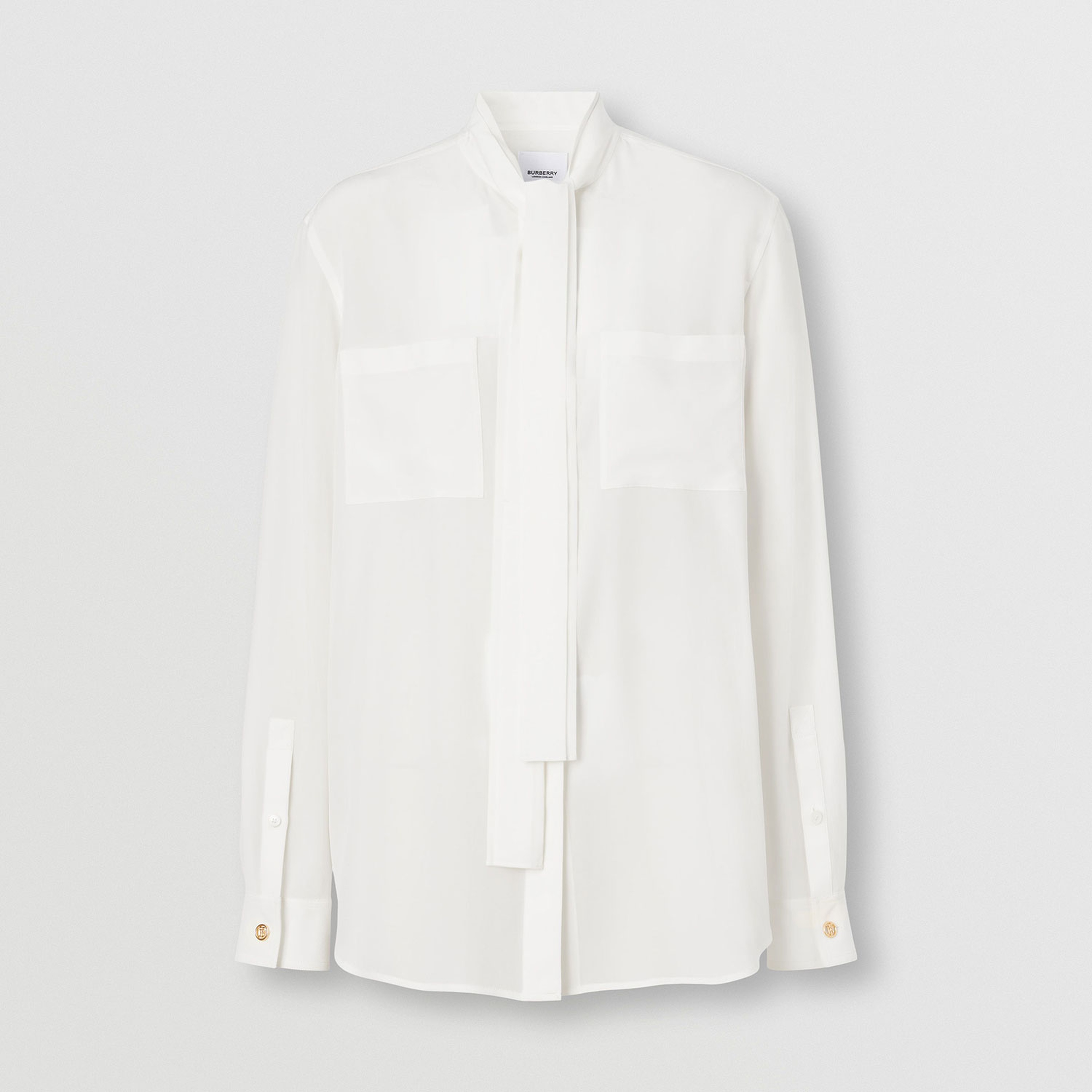 Burberry Kadın Beyaz Gömlek