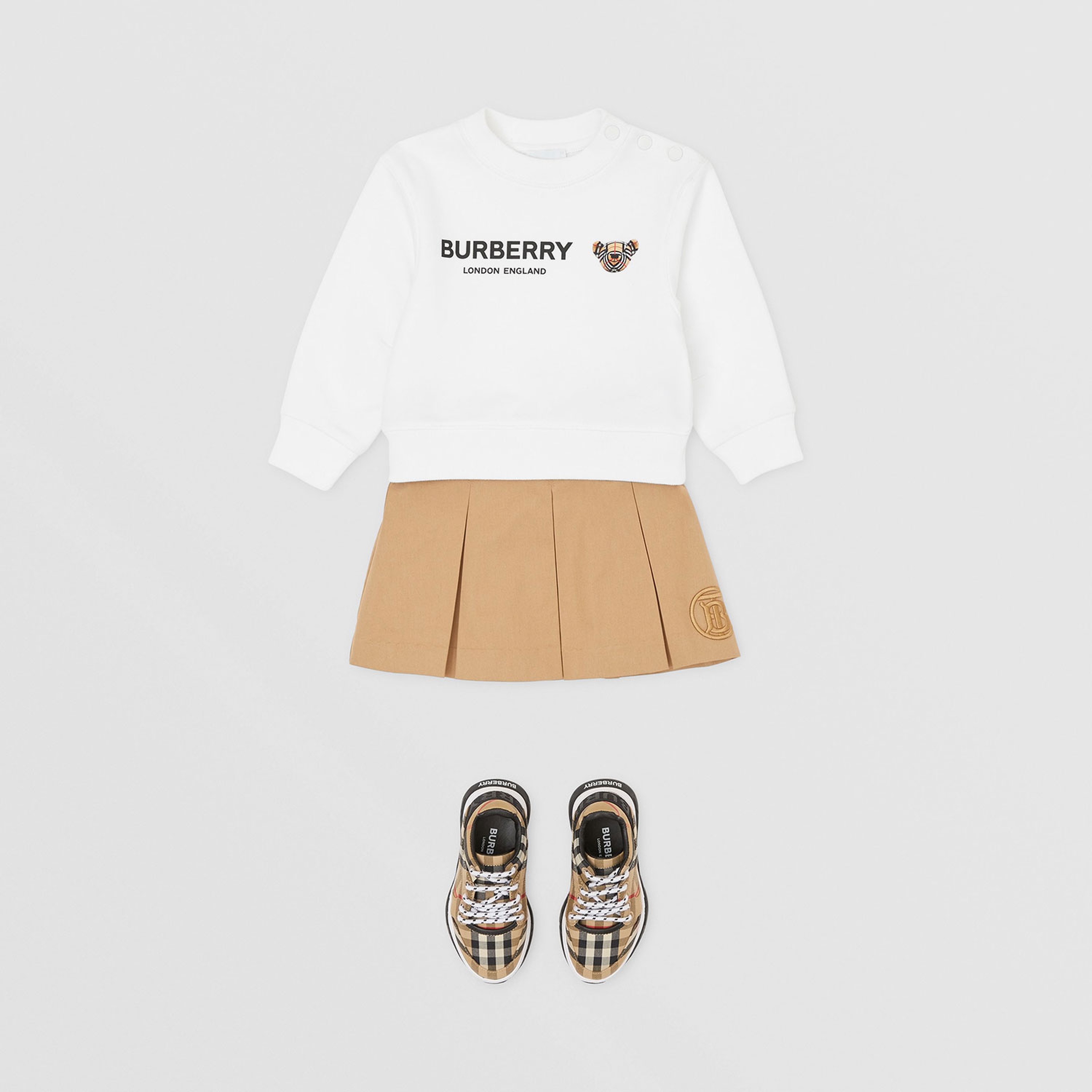 Burberry Çocuk Bej Etek